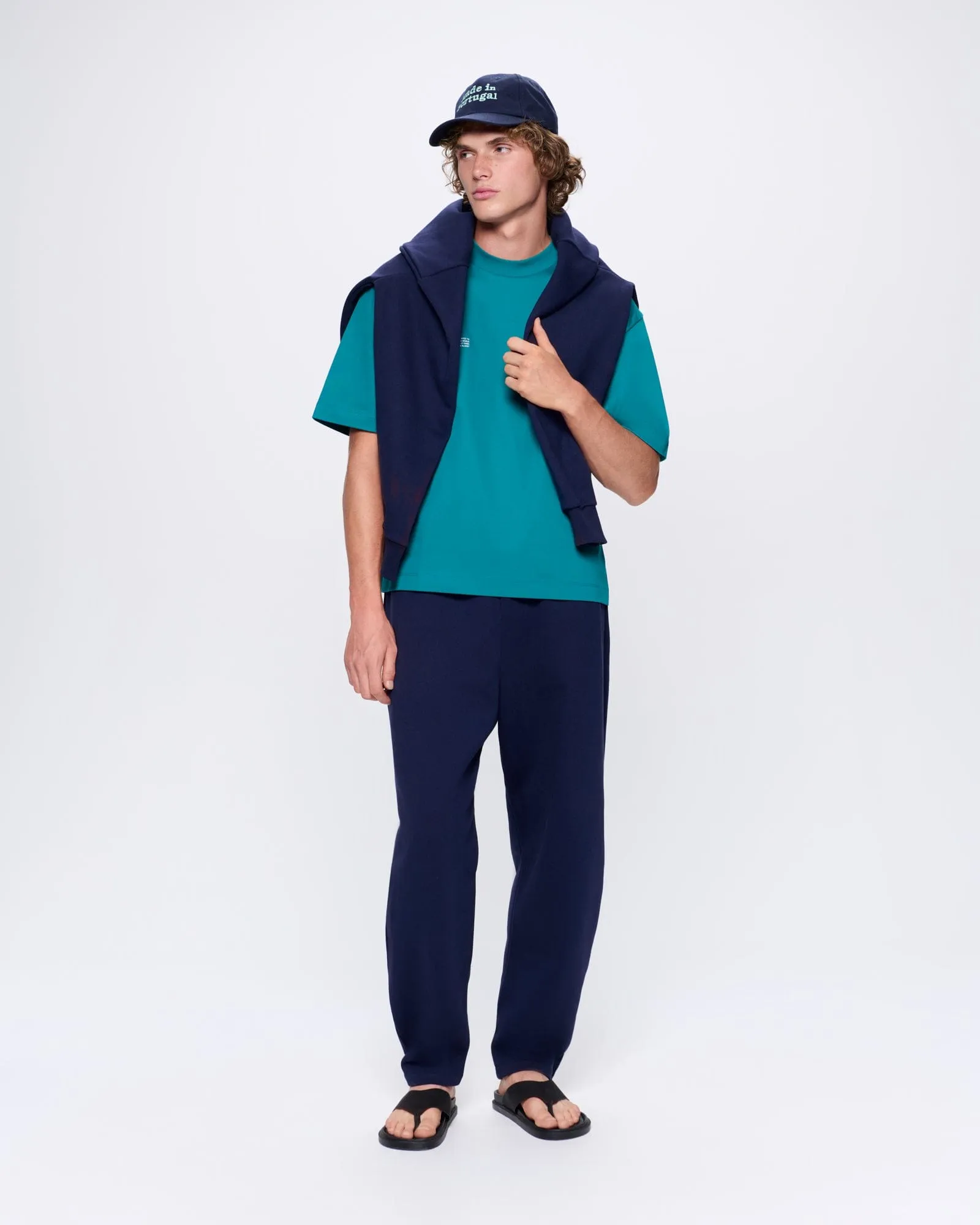 Archive Mens Interlock Oversized T-Shirt—Malachite Green sold by Pangaia product image thumbnail 3