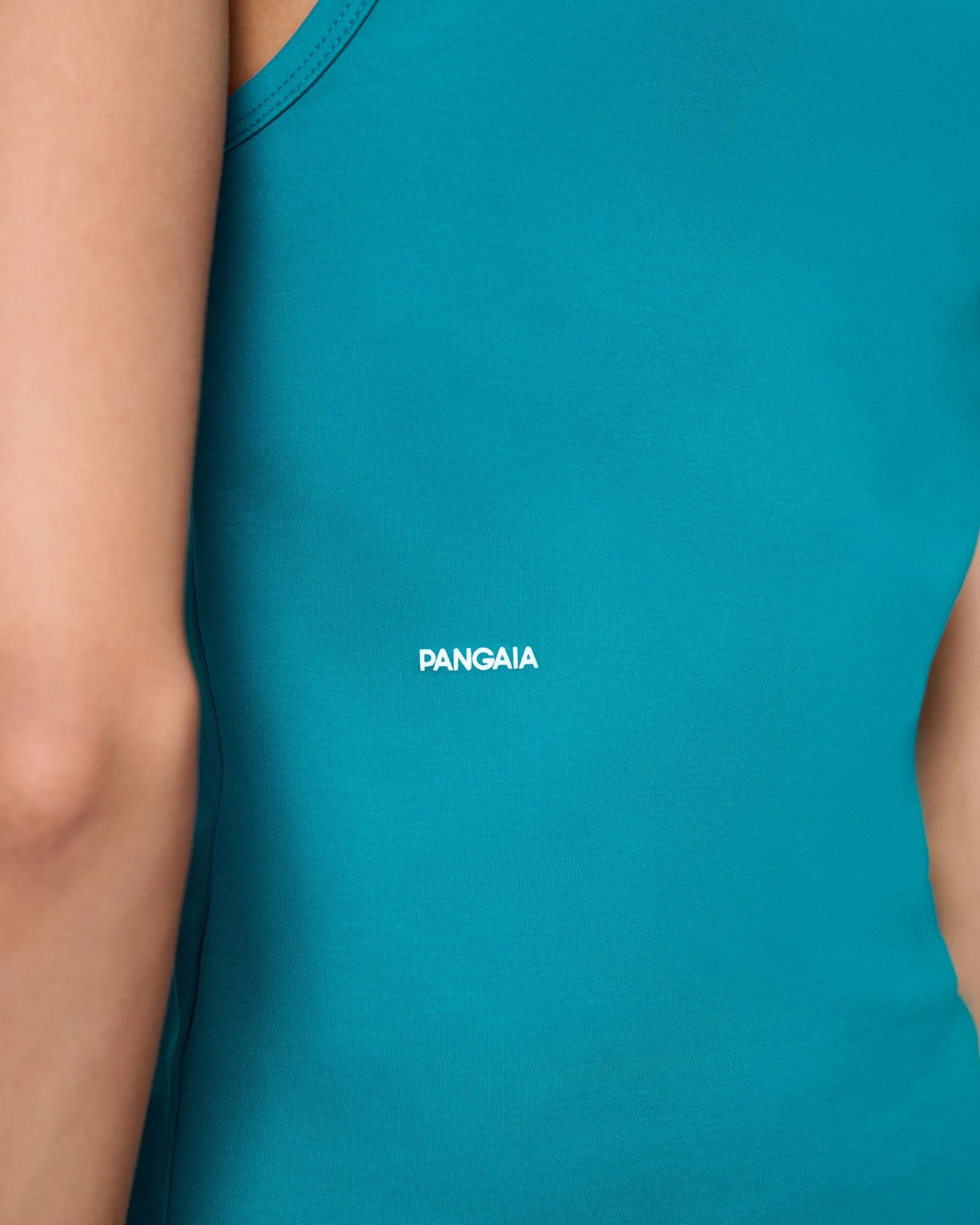 Womens Interlock Tank Top—Malachite Green sold by Pangaia product image thumbnail 4