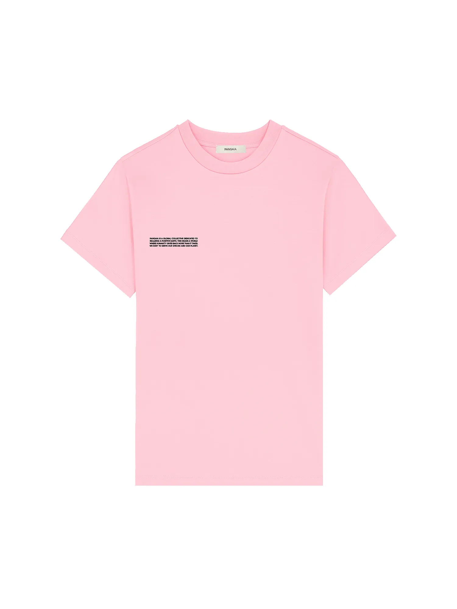 Womens Interlock Text Block T-Shirt—Sakura Pink sold by Pangaia product image thumbnail 2
