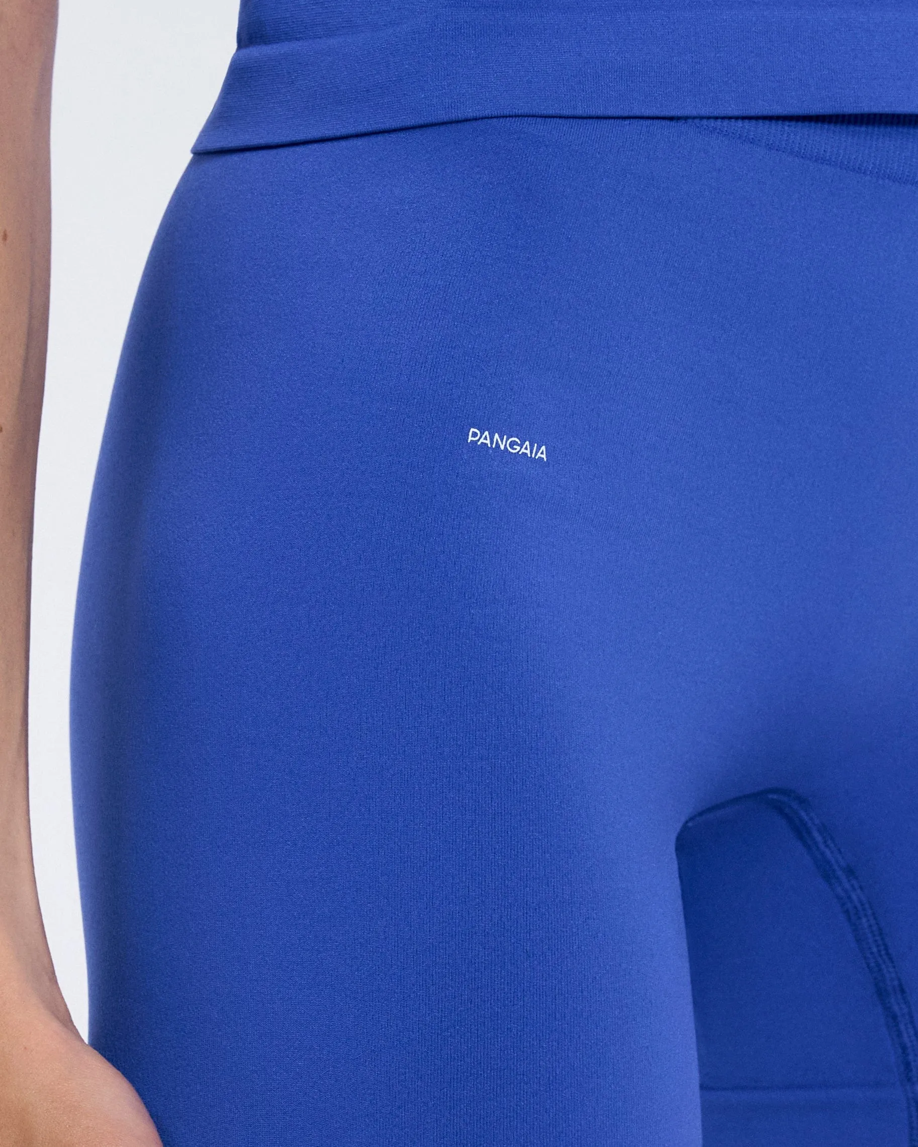 Womens 99% Bio-Based Compressive Shorts—Gaia Blue sold by Pangaia product image thumbnail 5