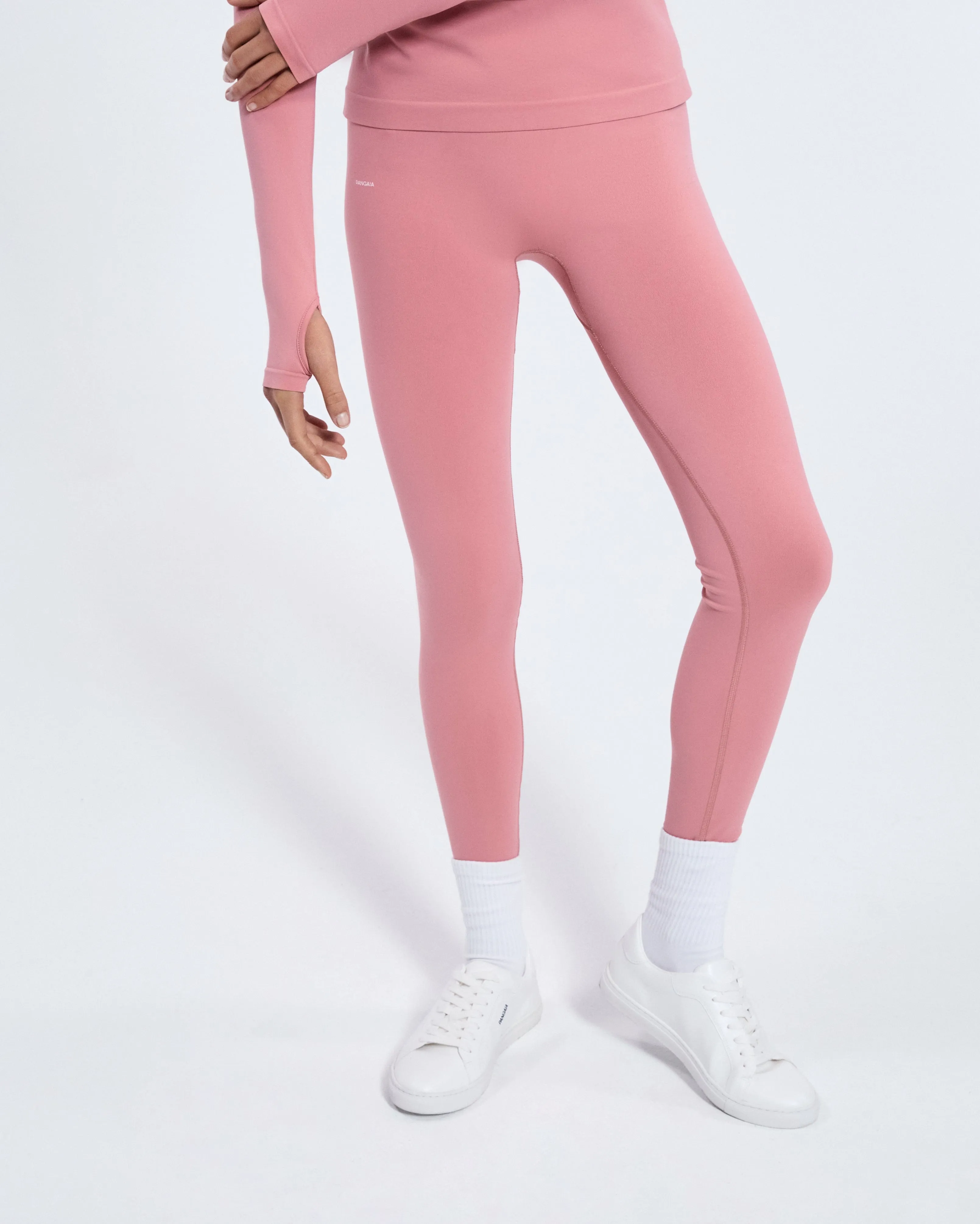 Womens 99% Bio-Based Compressive Leggings—Dewy Rose sold by Pangaia product image thumbnail 3