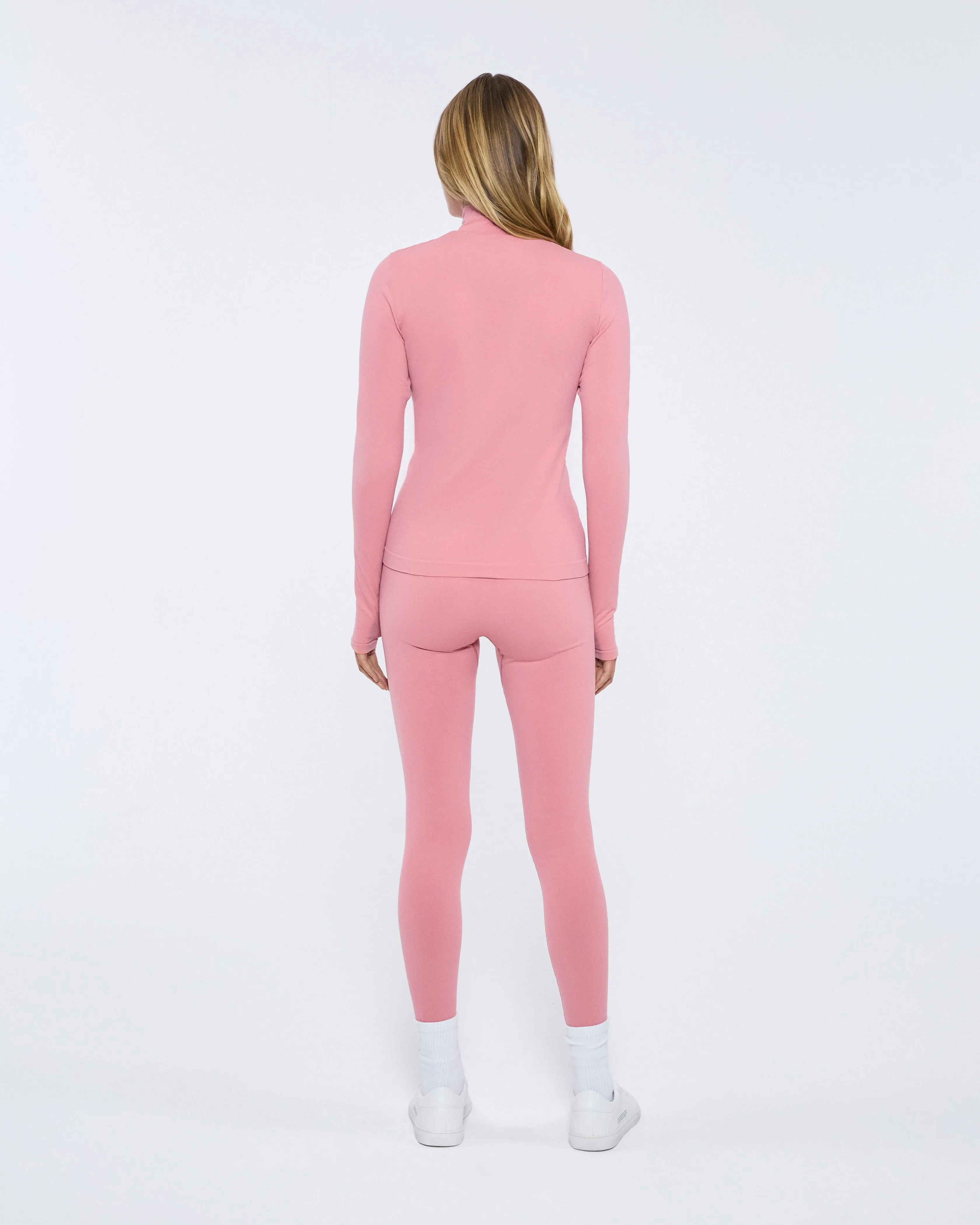 Womens 99% Bio-Based Compressive Leggings—Dewy Rose sold by Pangaia product image thumbnail 4