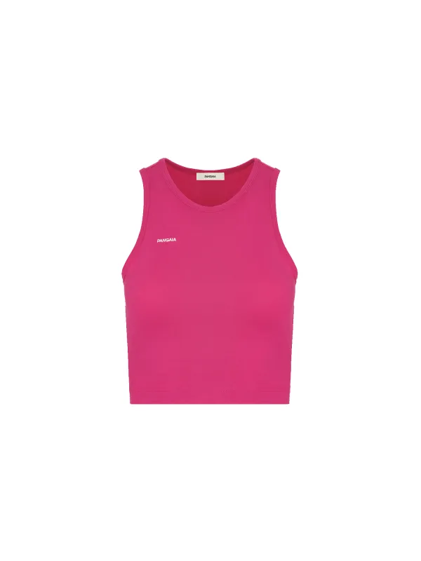 Archive Womens 365 Cotton-Stretch Tank Top—Howlite Pink made by Pangaia