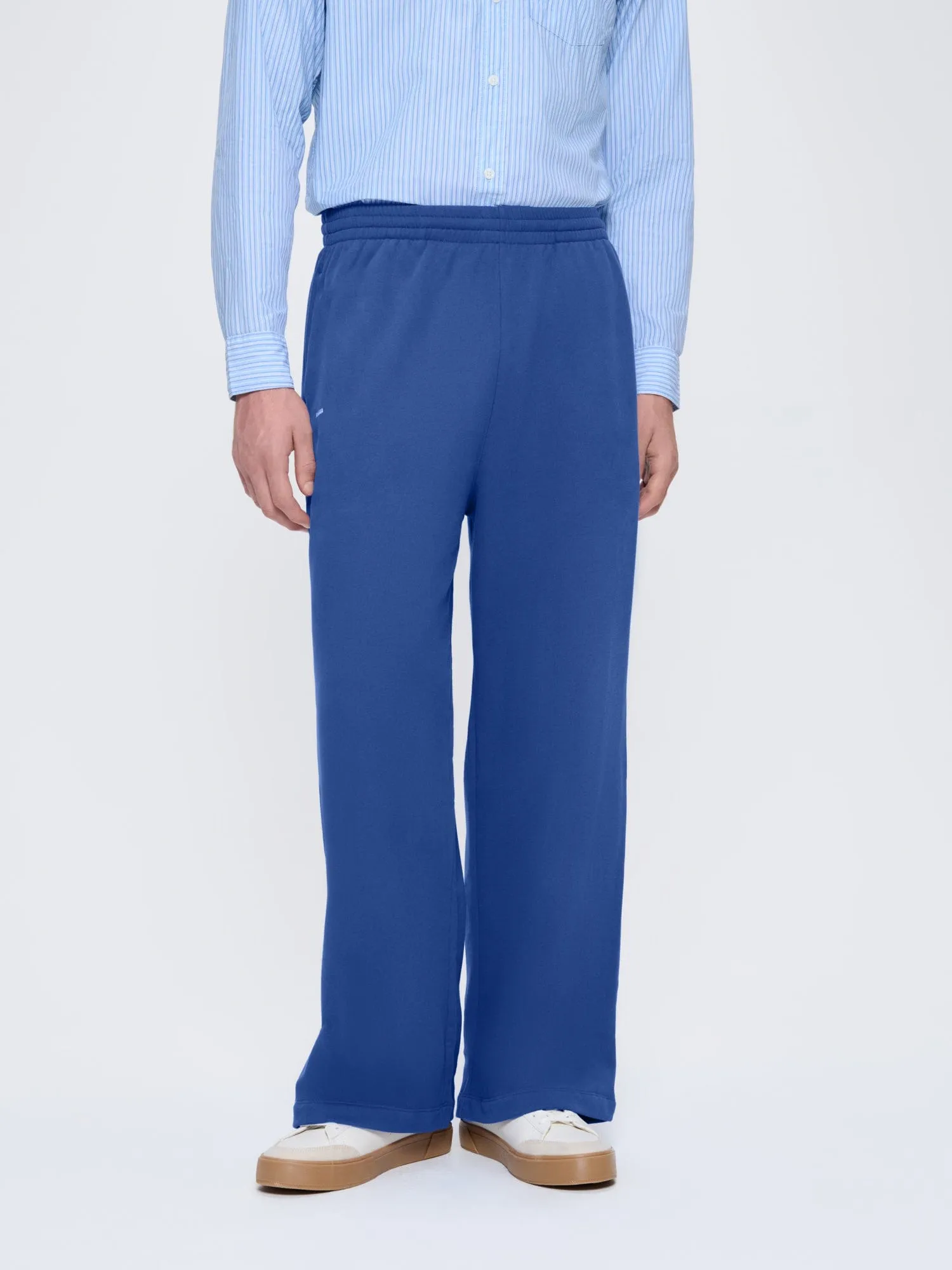 Mens 365 Midweight Straight Leg Track Pants—Gaia Blue sold by Pangaia product image thumbnail 3
