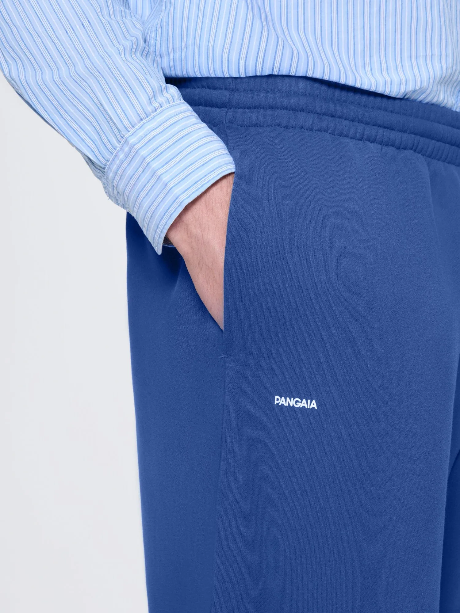 Mens 365 Midweight Straight Leg Track Pants—Gaia Blue sold by Pangaia product image thumbnail 4