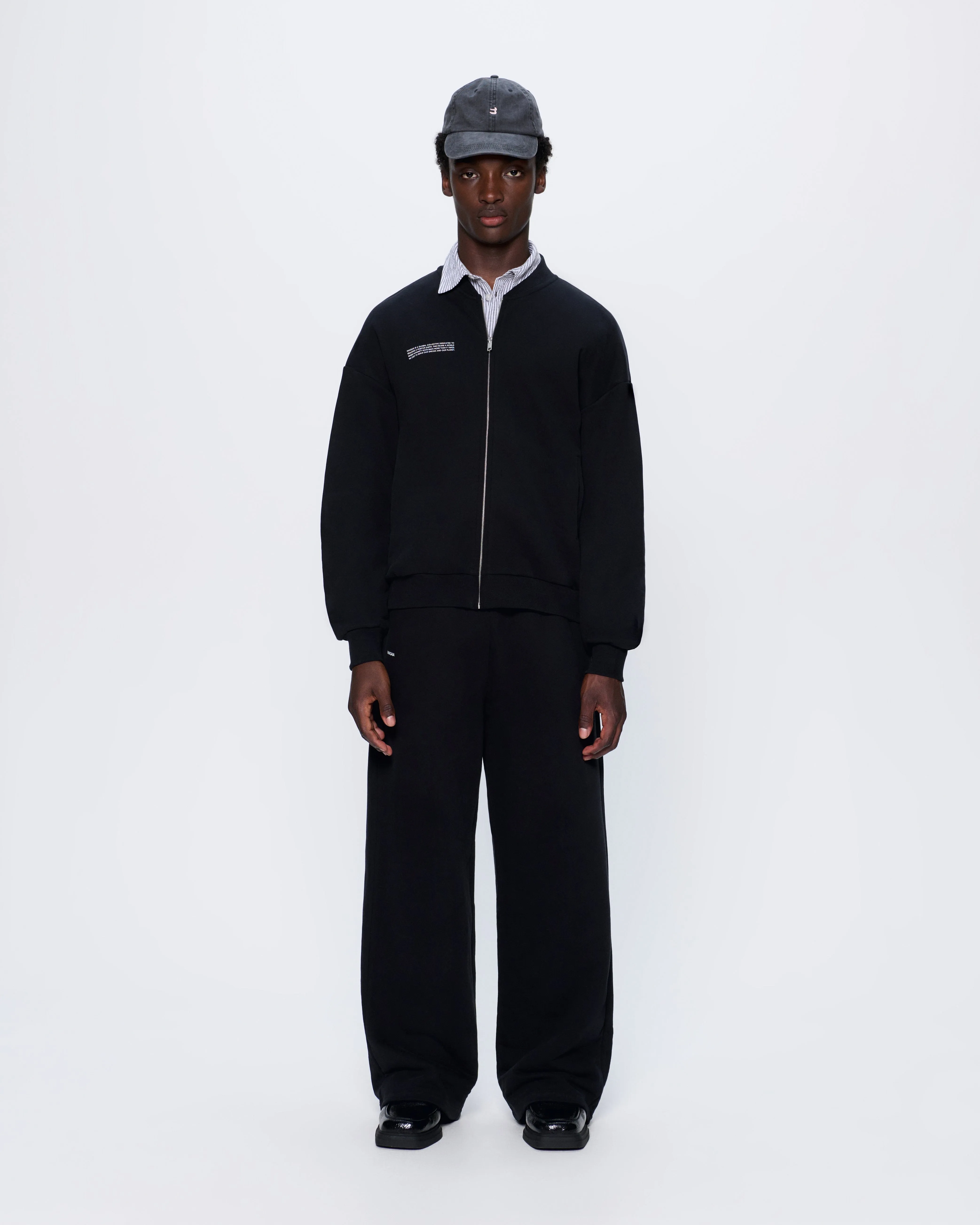 Mens 365 Midweight Bomber Jacket—Black sold by Pangaia