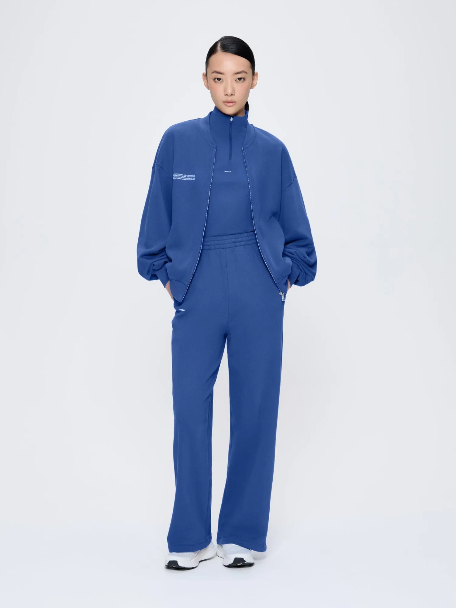 Womens 365 Midweight Bomber Jacket—Gaia Blue sold by Pangaia product image thumbnail 5