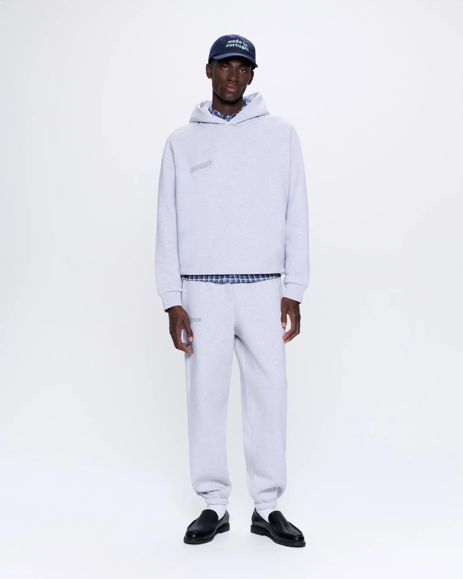 Mens 365 Heavyweight Track Pants—grey marl sold by Pangaia