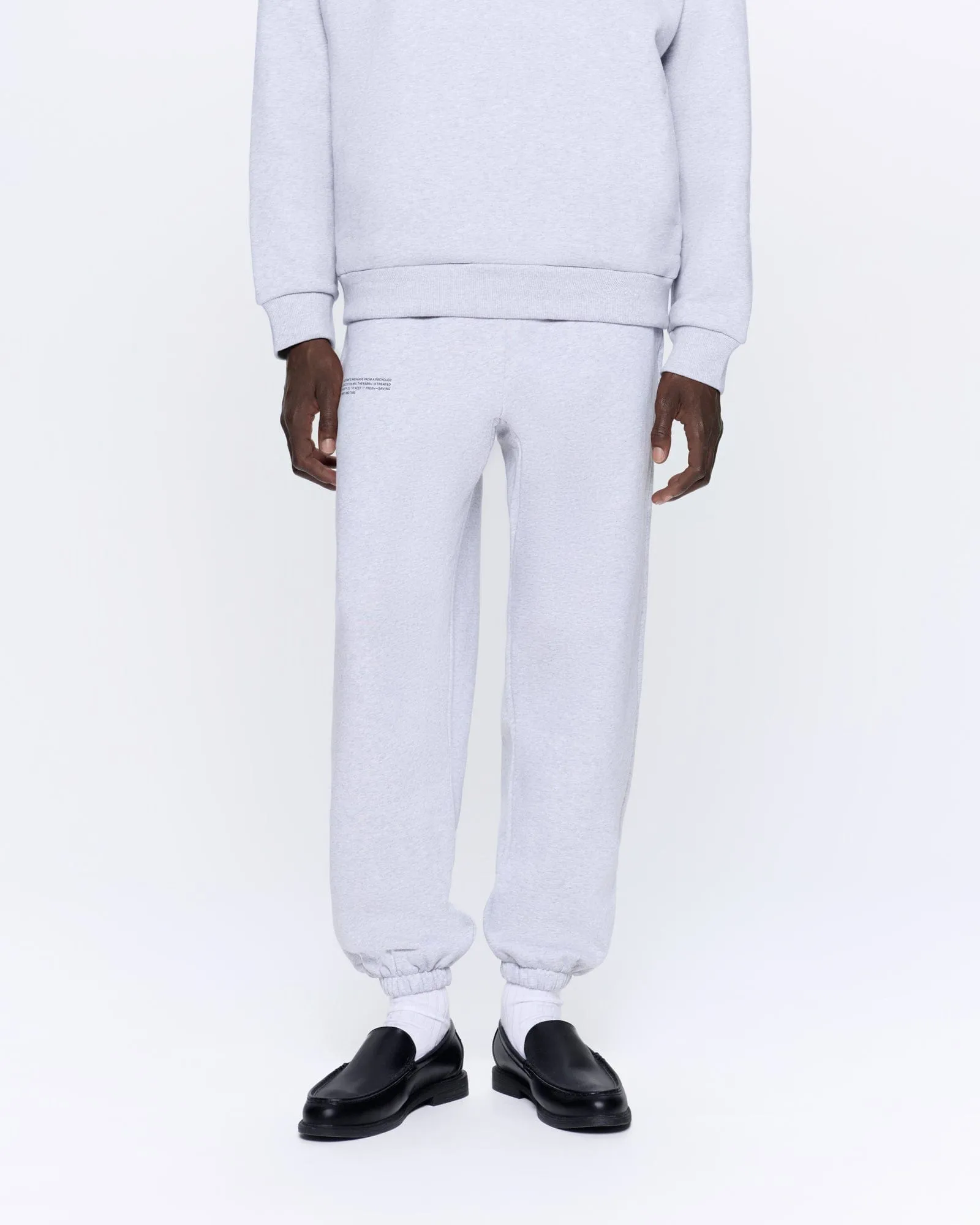 Mens 365 Heavyweight Track Pants—grey marl sold by Pangaia product image thumbnail 3