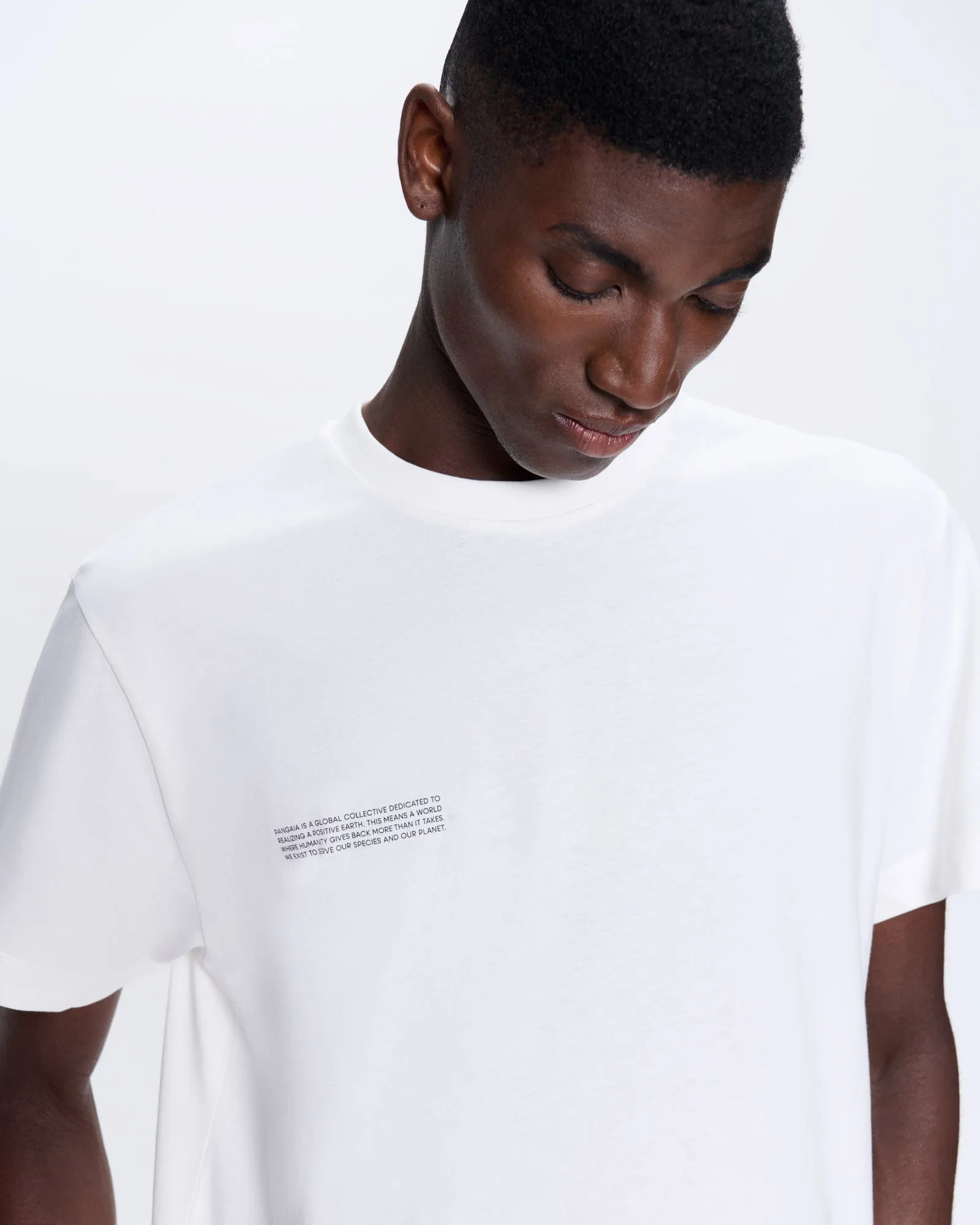 Mens 365 Midweight T-shirt—Off-White sold by Pangaia product image thumbnail 4