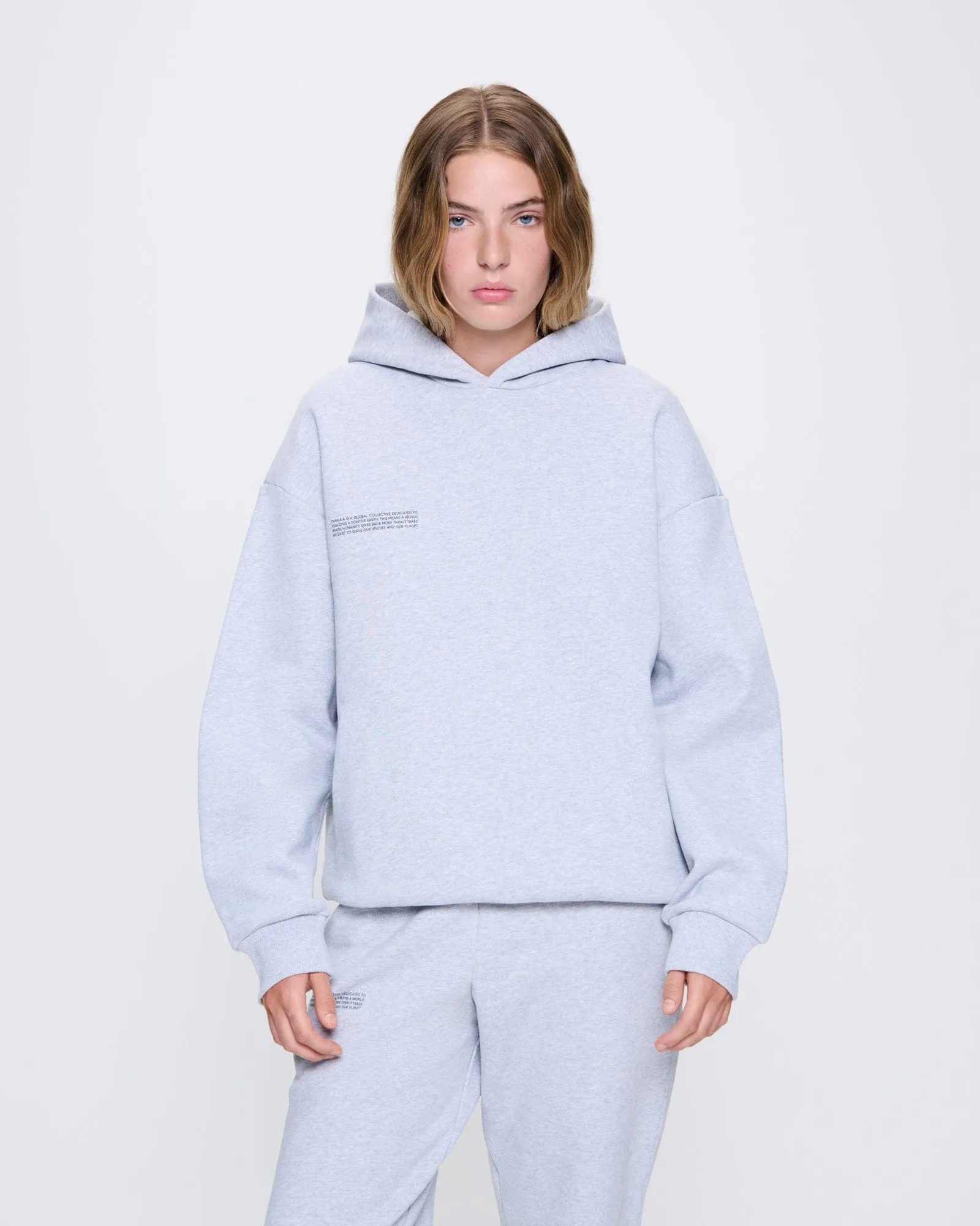 Womens 365 Heavyweight Hoodie—grey marl sold by Pangaia