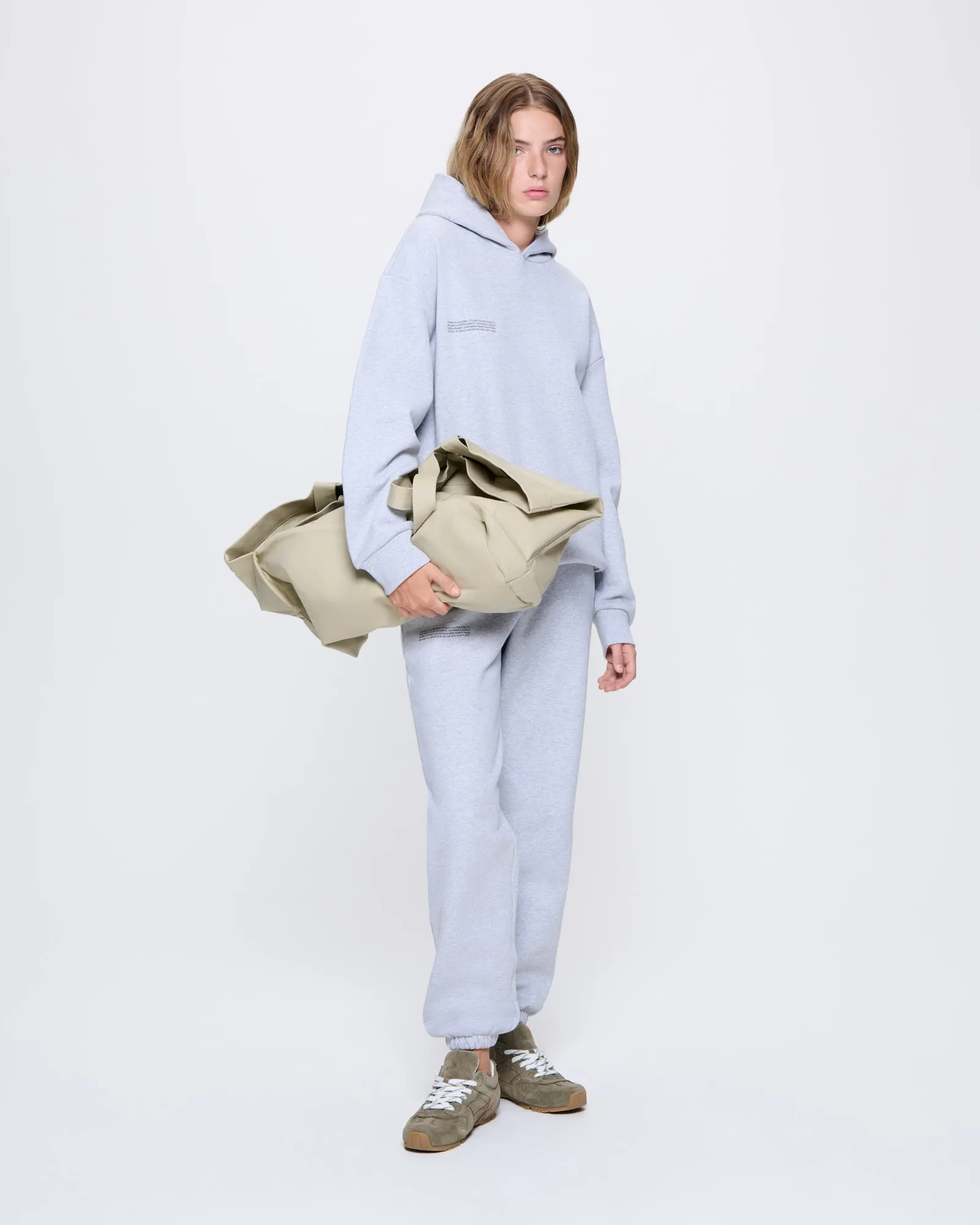 Womens 365 Heavyweight Hoodie—grey marl sold by Pangaia product image thumbnail 3