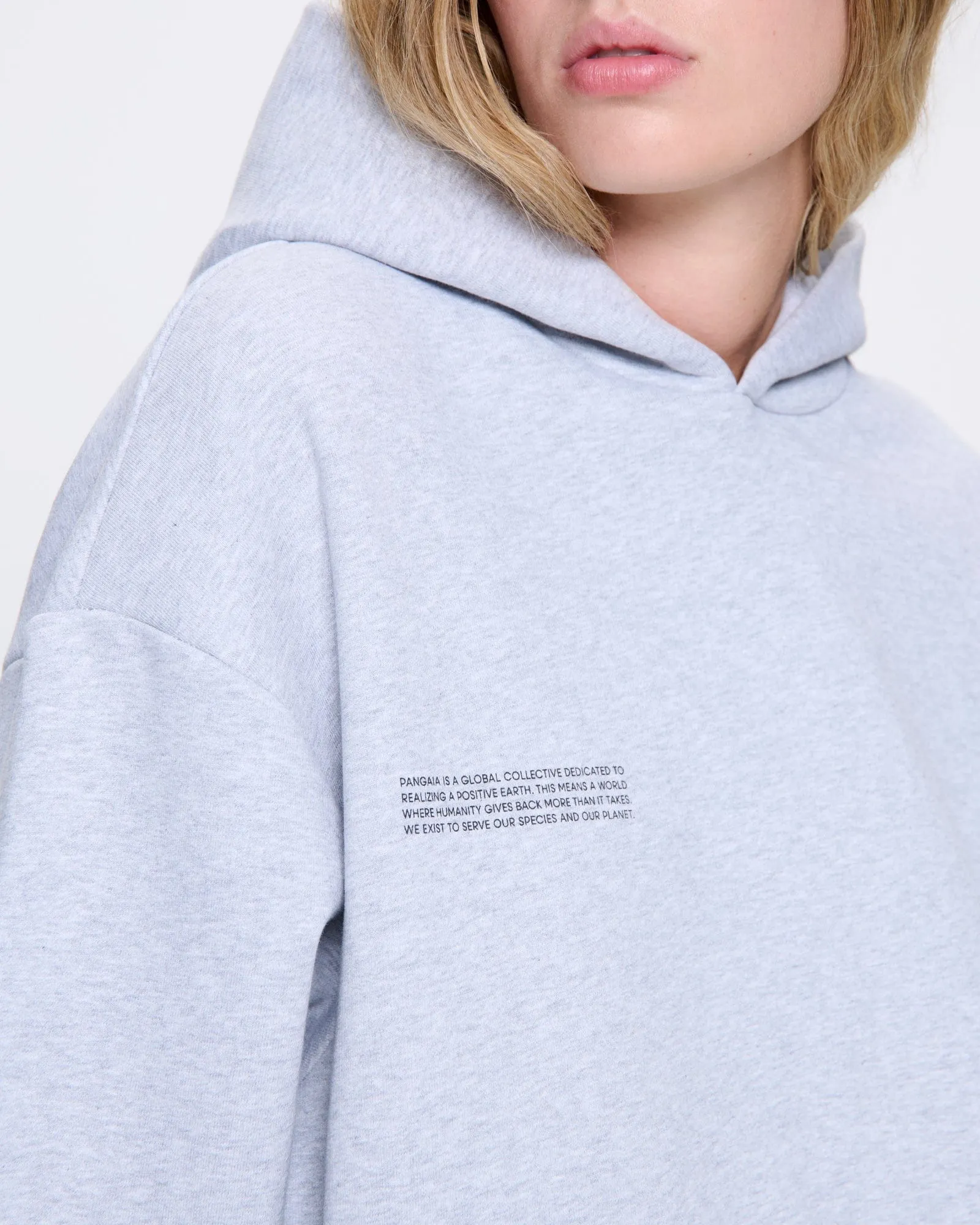 Womens 365 Heavyweight Hoodie—grey marl sold by Pangaia product image thumbnail 4