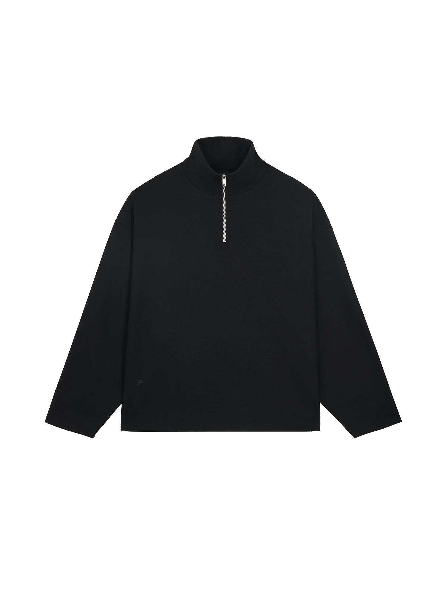 Archive Womens Recycled Wool Jersey Half-Zip Sweater—black sold by Pangaia product image thumbnail 2
