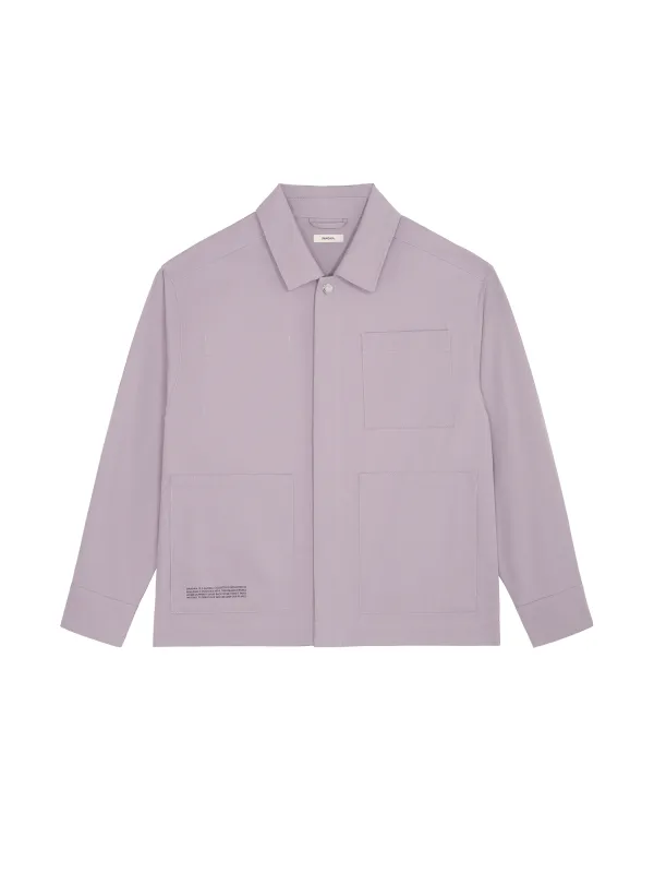 Men's DNA Utility Jacket—raisin purple sold by Pangaia