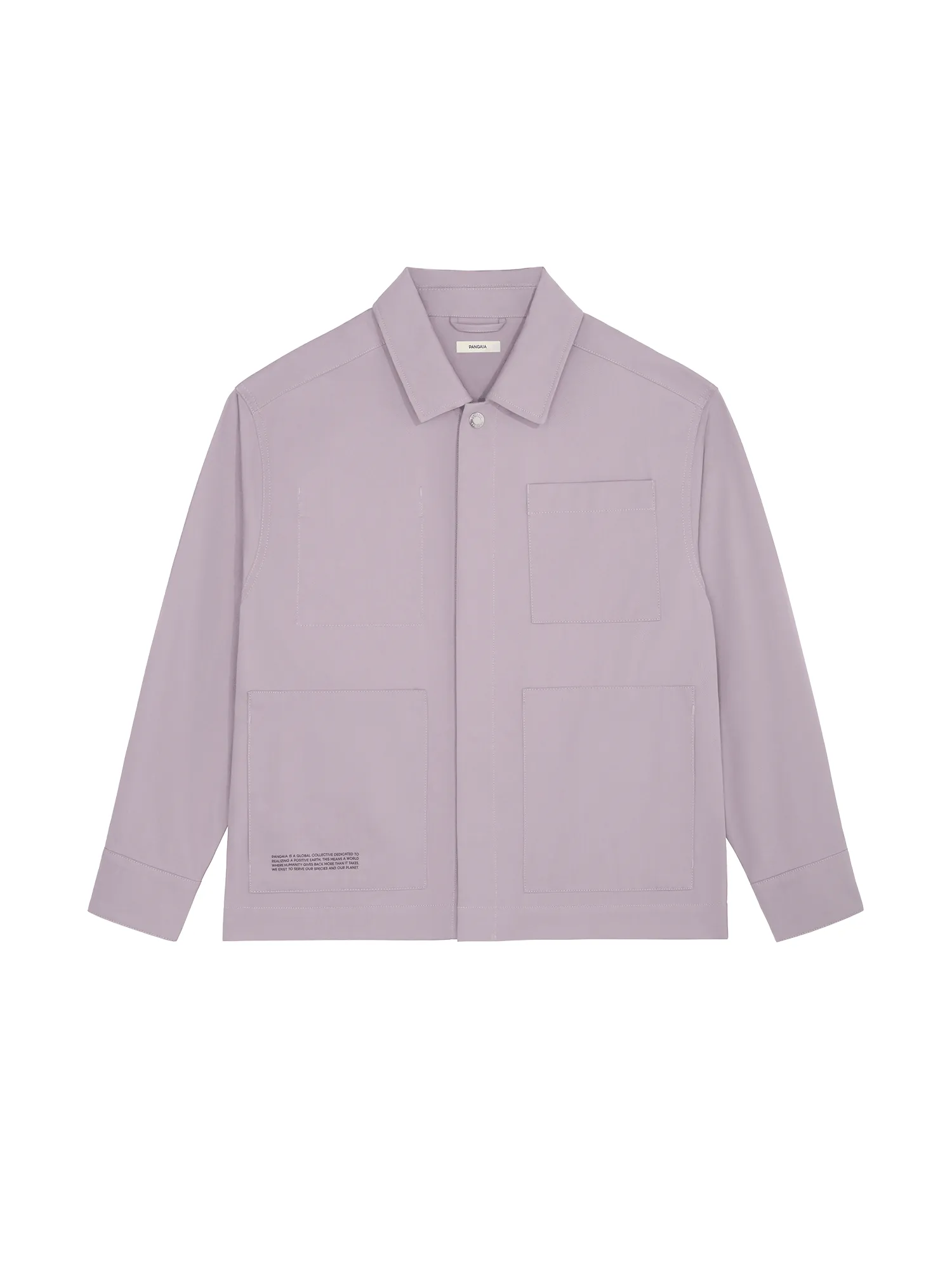 Men's DNA Utility Jacket—raisin purple sold by Pangaia