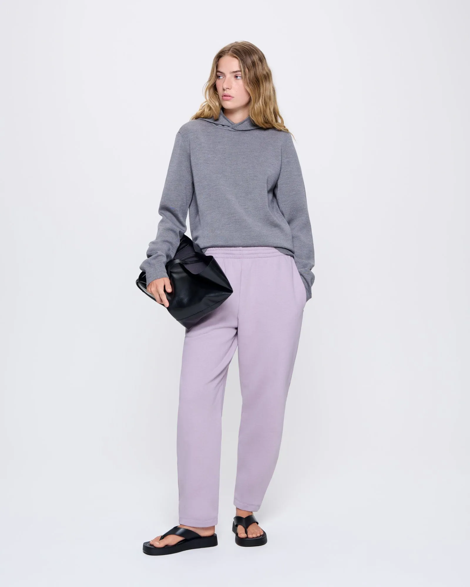 Archive Womens Regenerative Merino Wool Hoodie—grey marl sold by Pangaia product image thumbnail 3