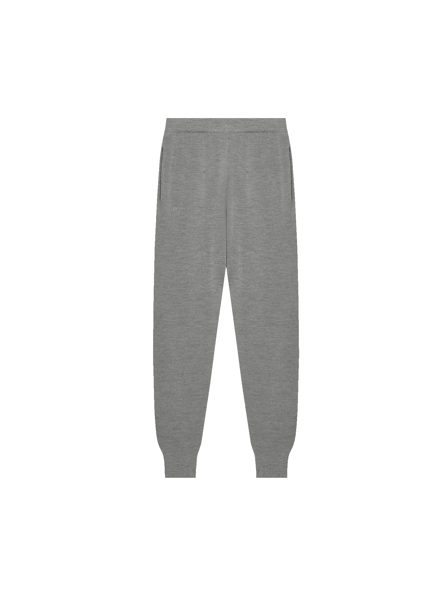 Mens Regenerative Merino Wool Track Pants—grey marl sold by Pangaia product image thumbnail 2