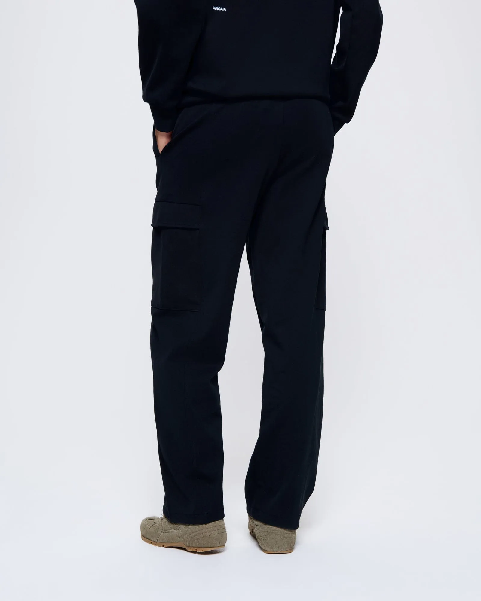 Womens DNA Double Jersey Cargo Trousers—black sold by Pangaia product image thumbnail 4