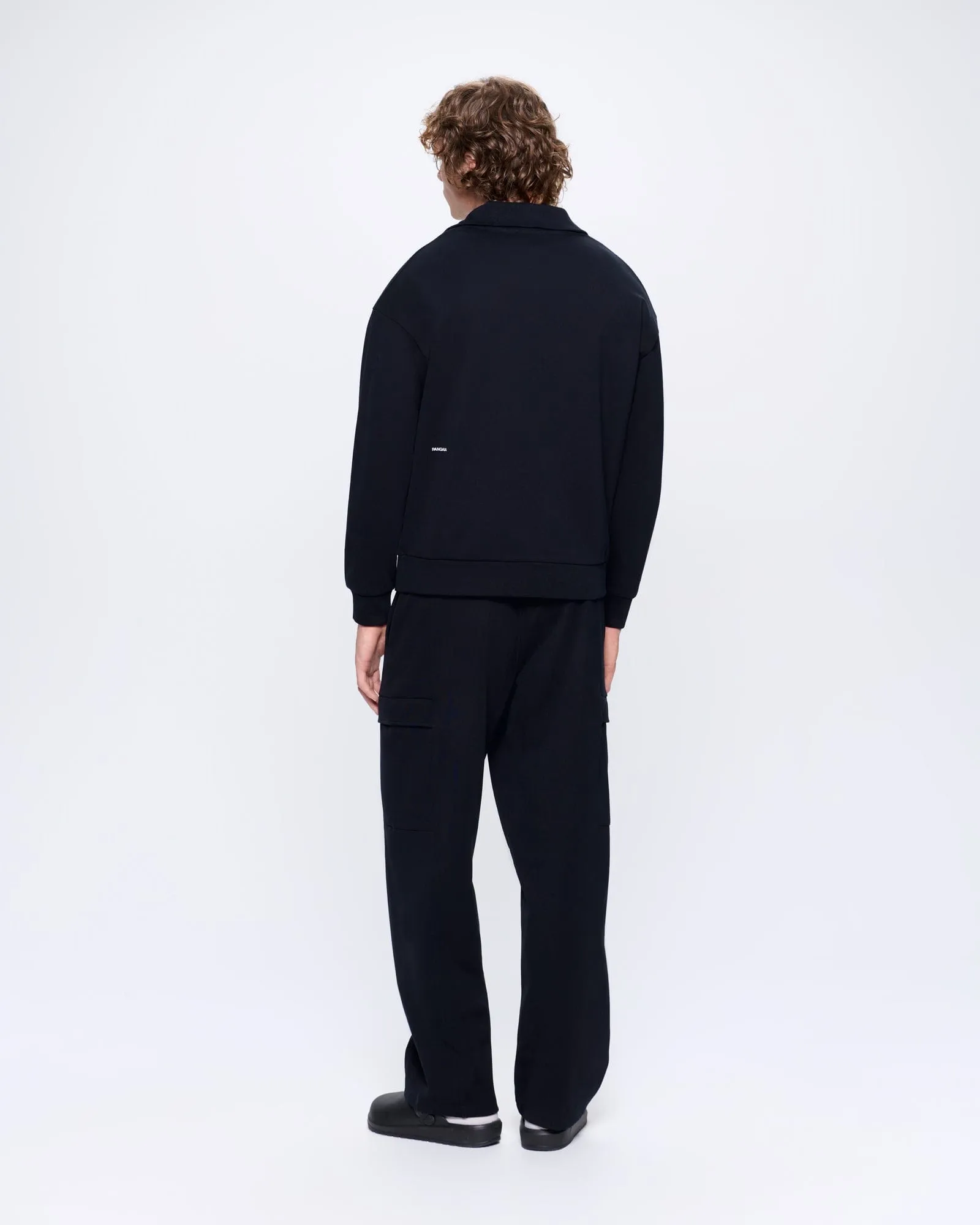 Mens DNA Double Jersey Cargo Trousers—black sold by Pangaia product image thumbnail 5