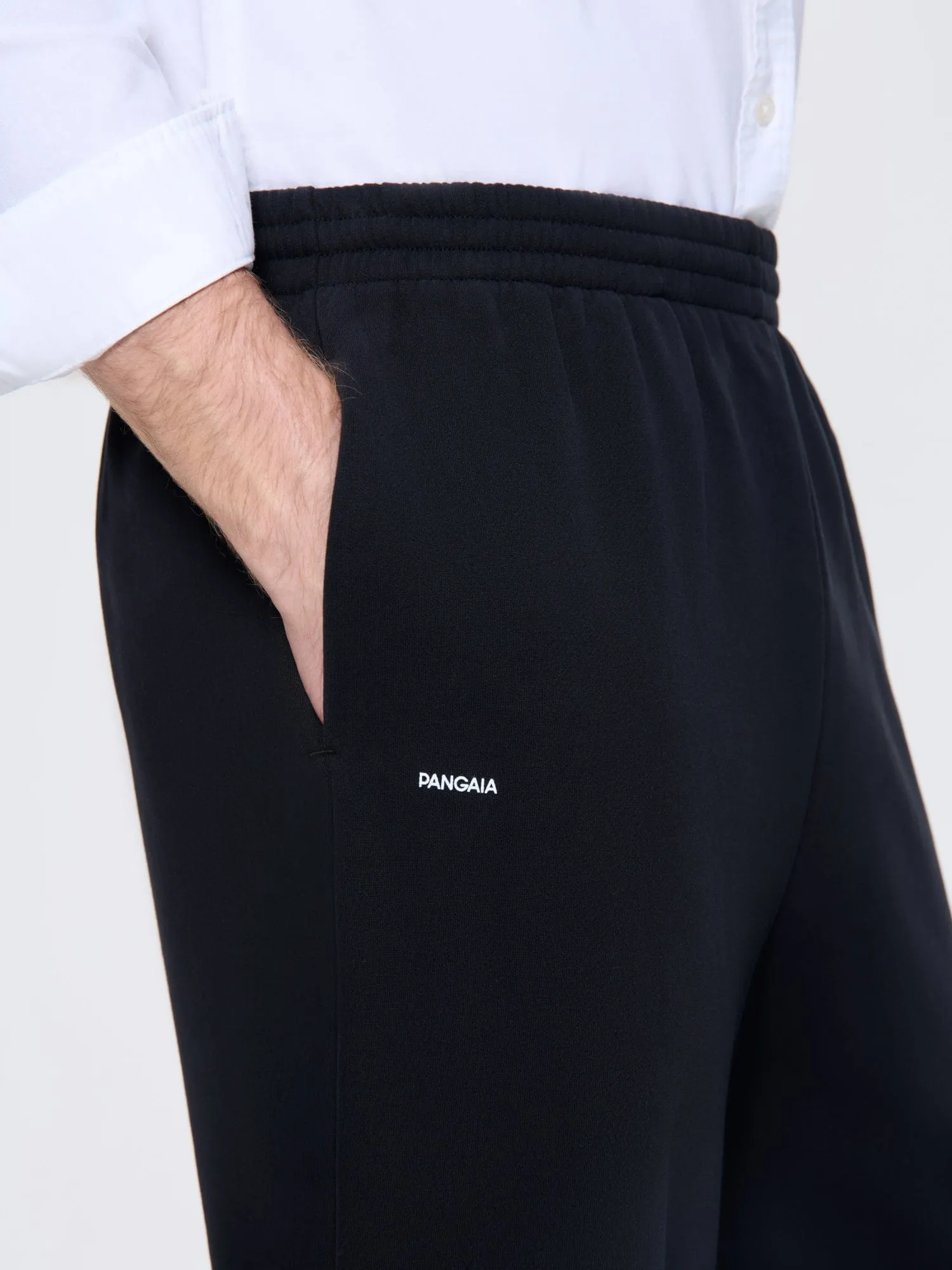 Mens 365 Midweight Straight Leg Track Pants—black sold by Pangaia product image thumbnail 4