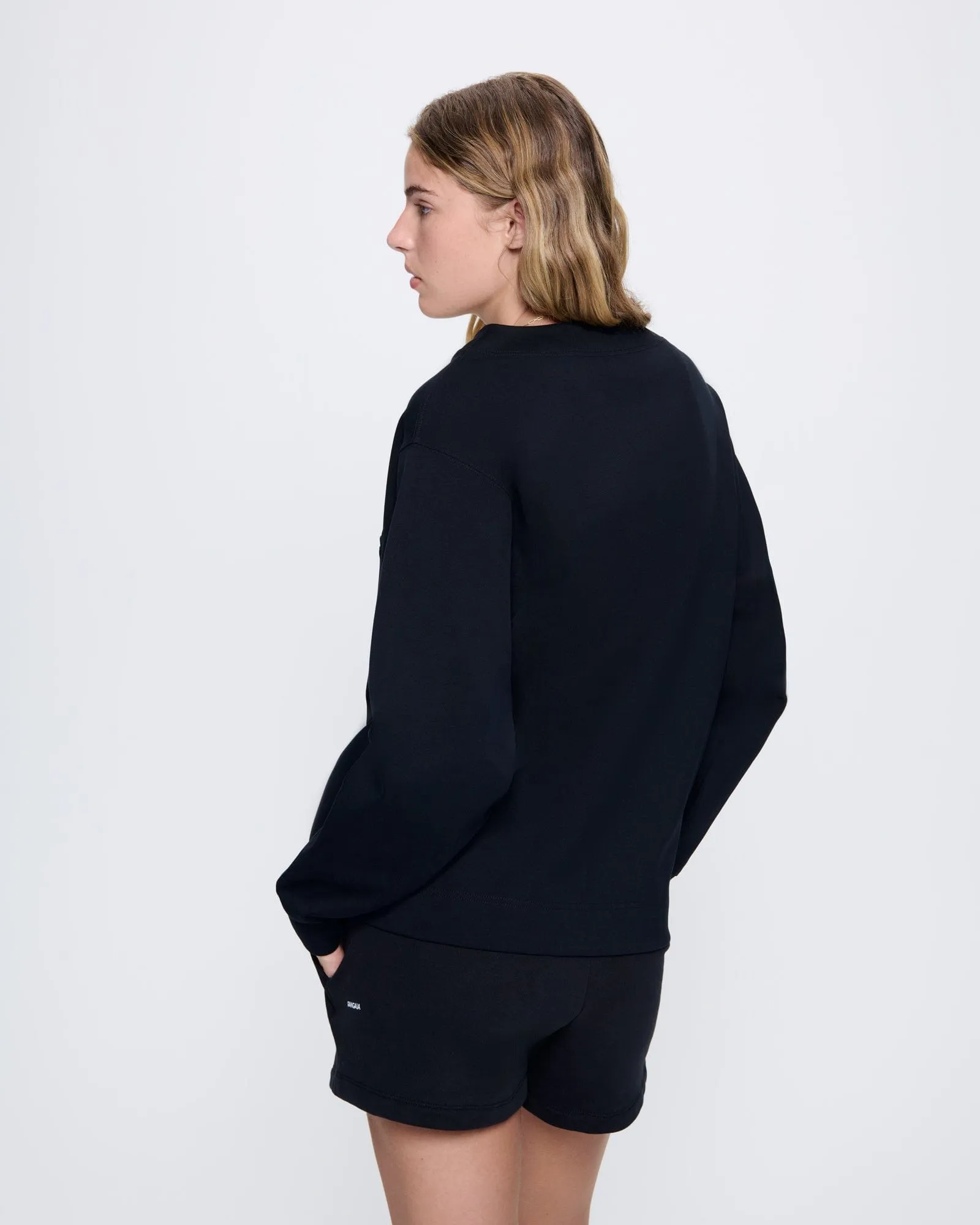 Womens DNA Double Jersey Liner Jacket—black sold by Pangaia product image thumbnail 5