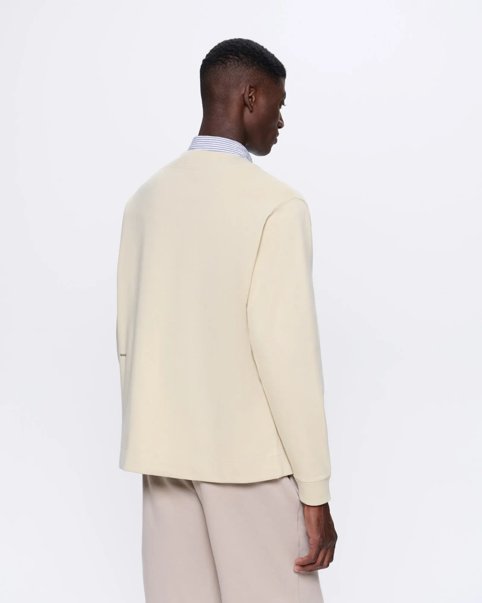 Mens DNA Double Jersey Liner Jacket—maitake beige sold by Pangaia product image thumbnail 5