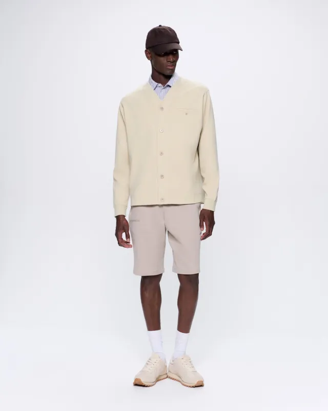 Mens DNA Double Jersey Liner Jacket—maitake beige sold by Pangaia