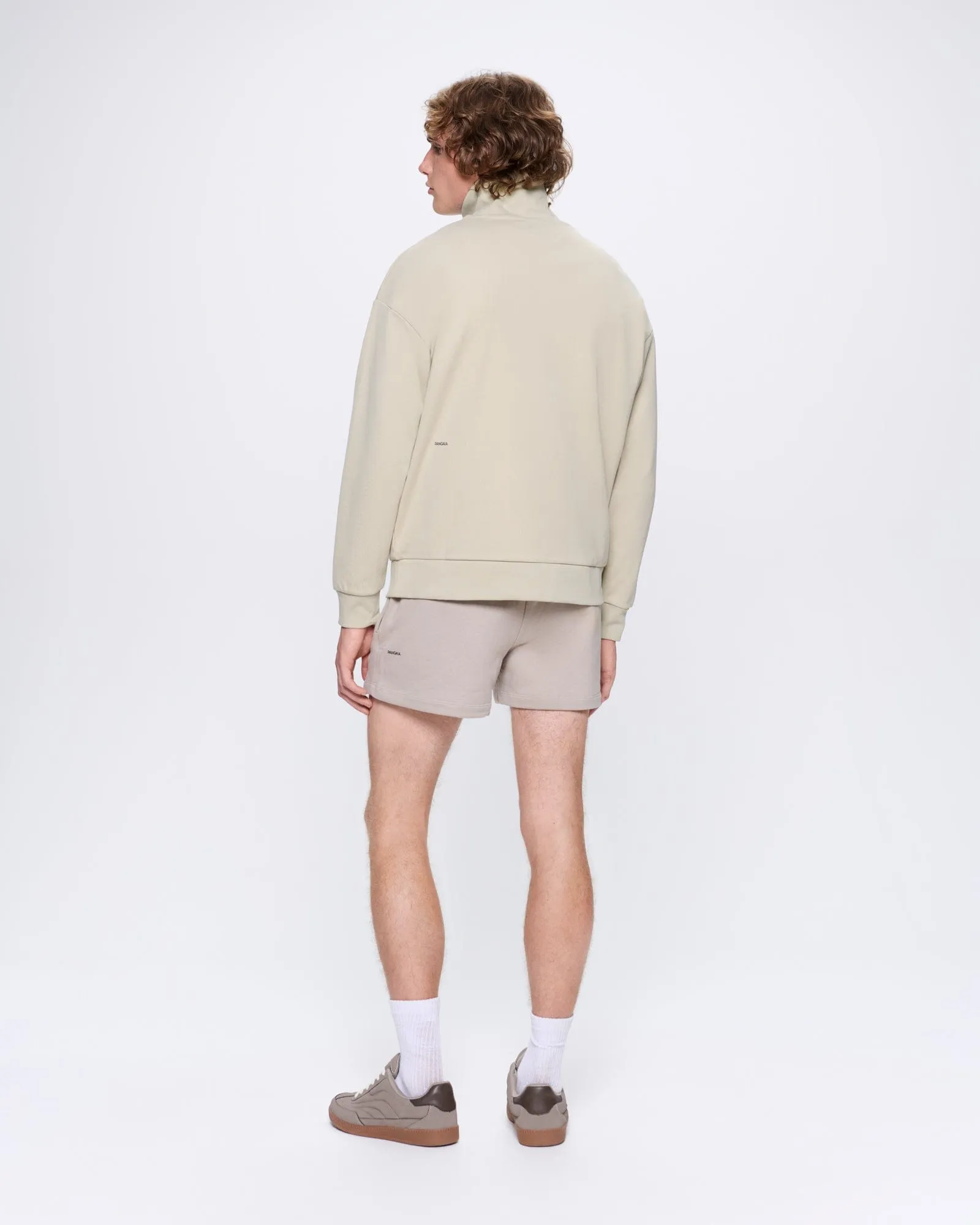 Mens DNA Double Jersey Half Zip Sweatshirt—maitake beige sold by Pangaia product image thumbnail 5