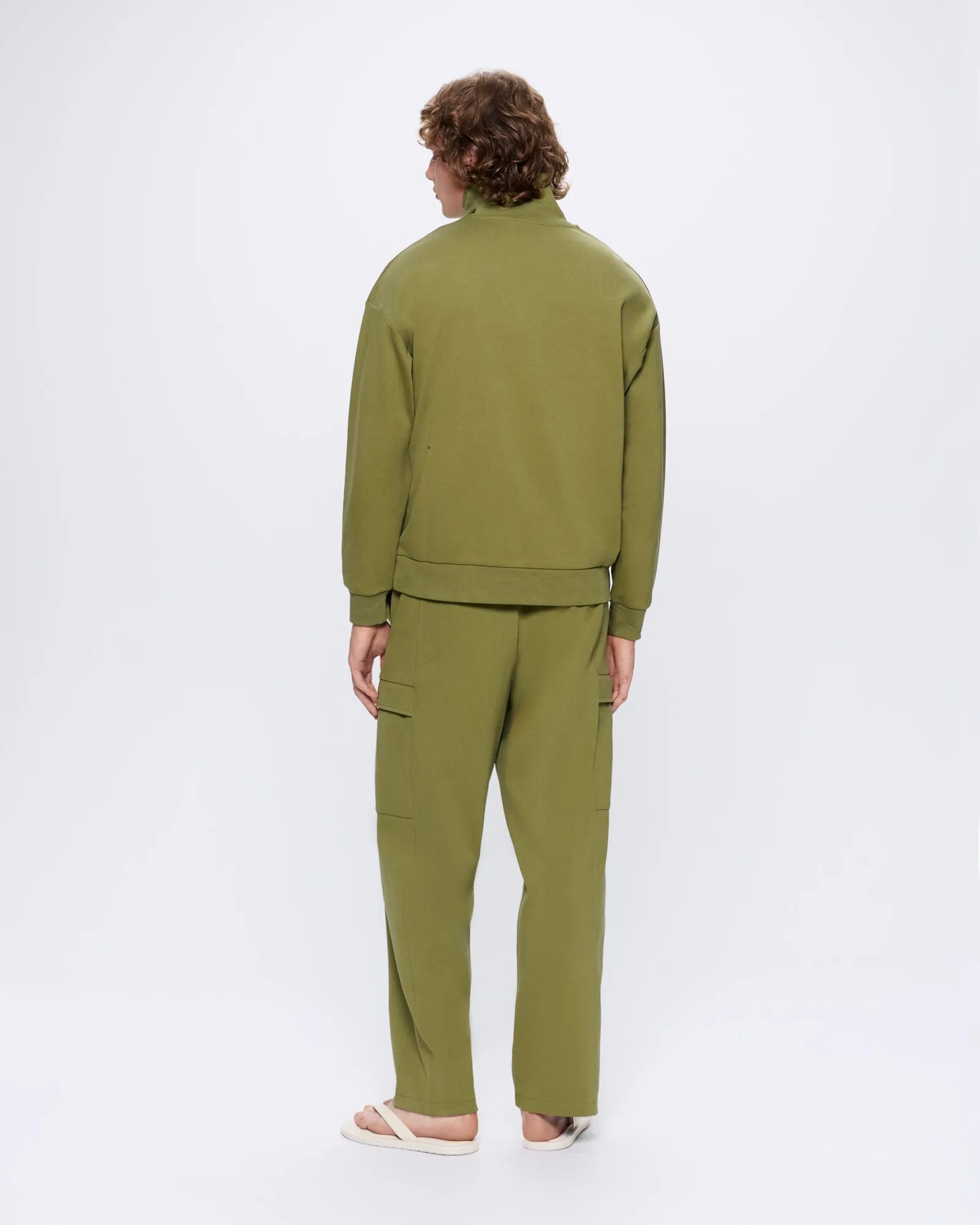 Mens DNA Double Jersey Cargo Trousers—highland green sold by Pangaia product image thumbnail 5