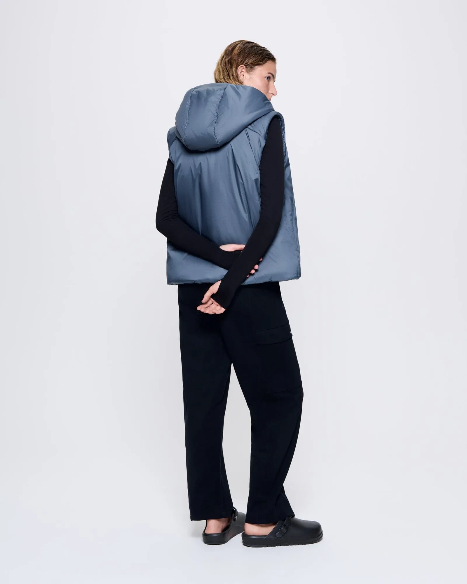 Womens DNA Flower-Warmth Gilet—atmosphere grey sold by Pangaia product image thumbnail 5