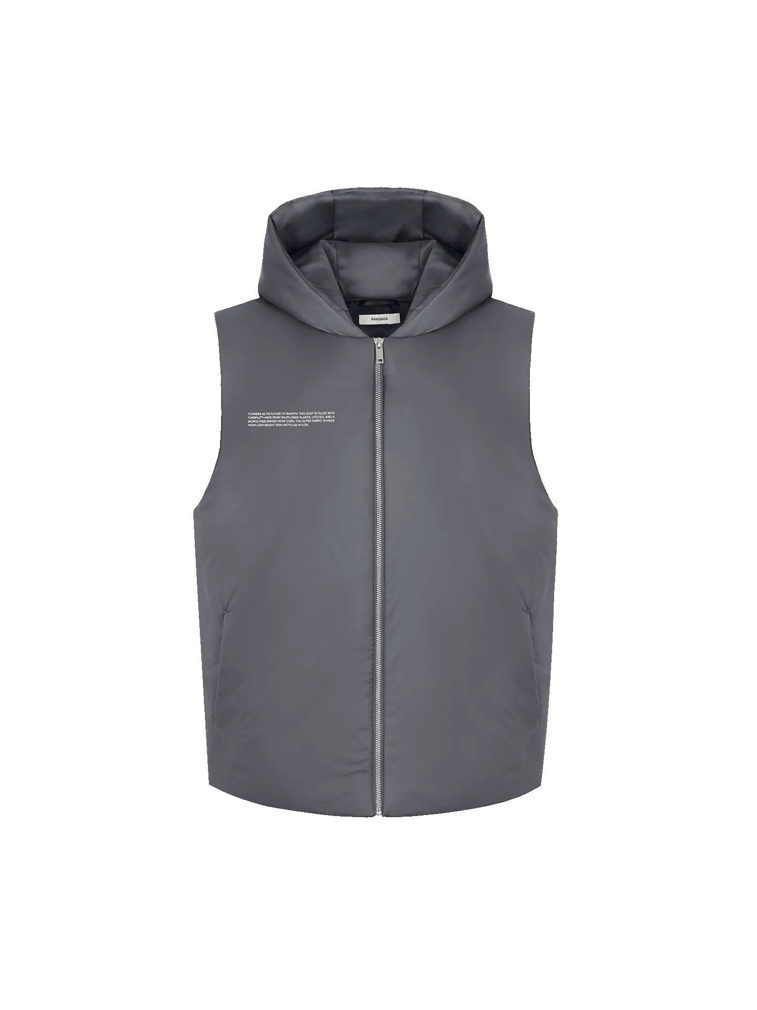 Womens DNA Flower-Warmth Gilet—atmosphere grey sold by Pangaia product image thumbnail 2