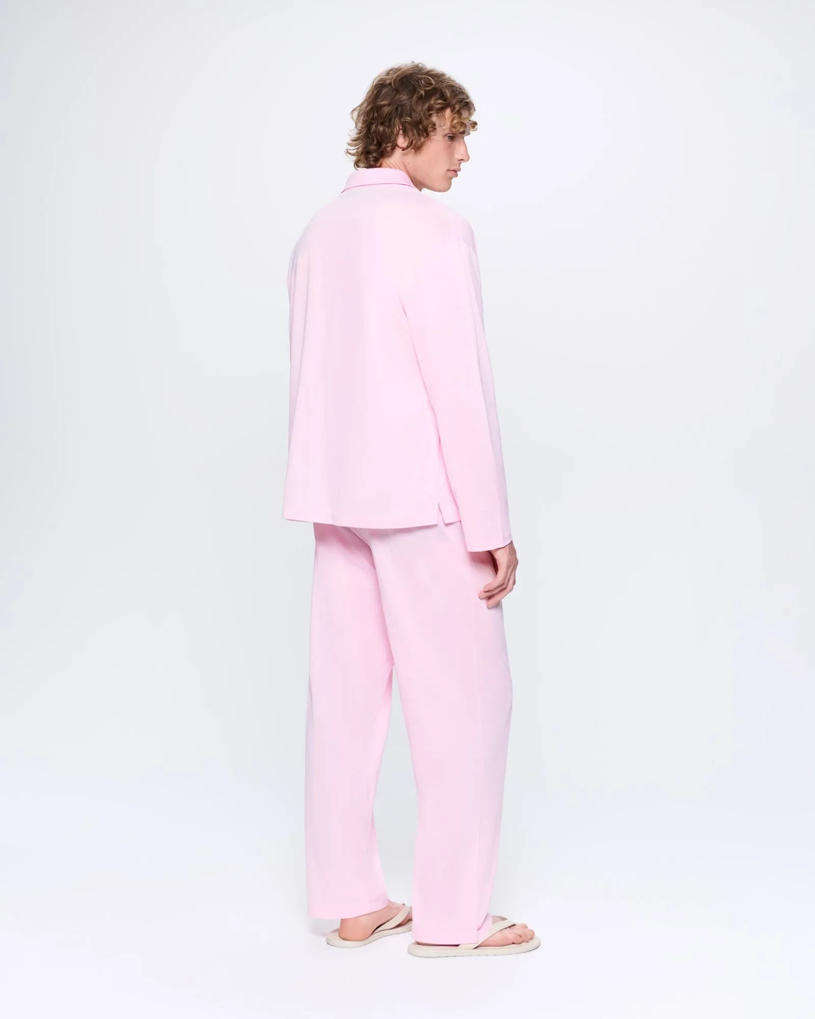 Mens 365 Lightweight Long Pyjama Set —magnolia pink sold by Pangaia product image thumbnail 5