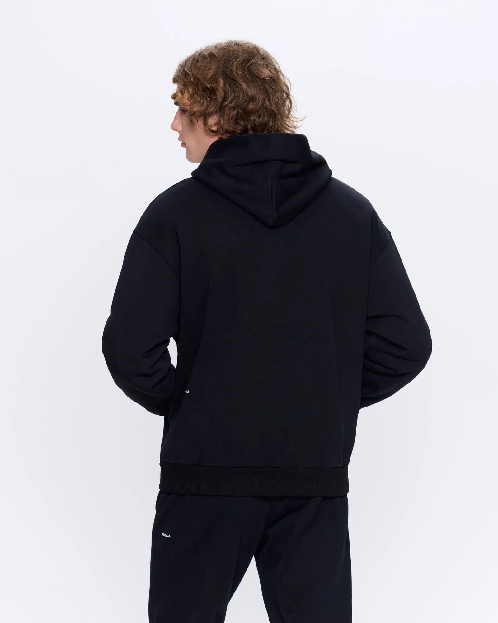 Mens 365 Heavyweight Hoodie—black sold by Pangaia product image thumbnail 5