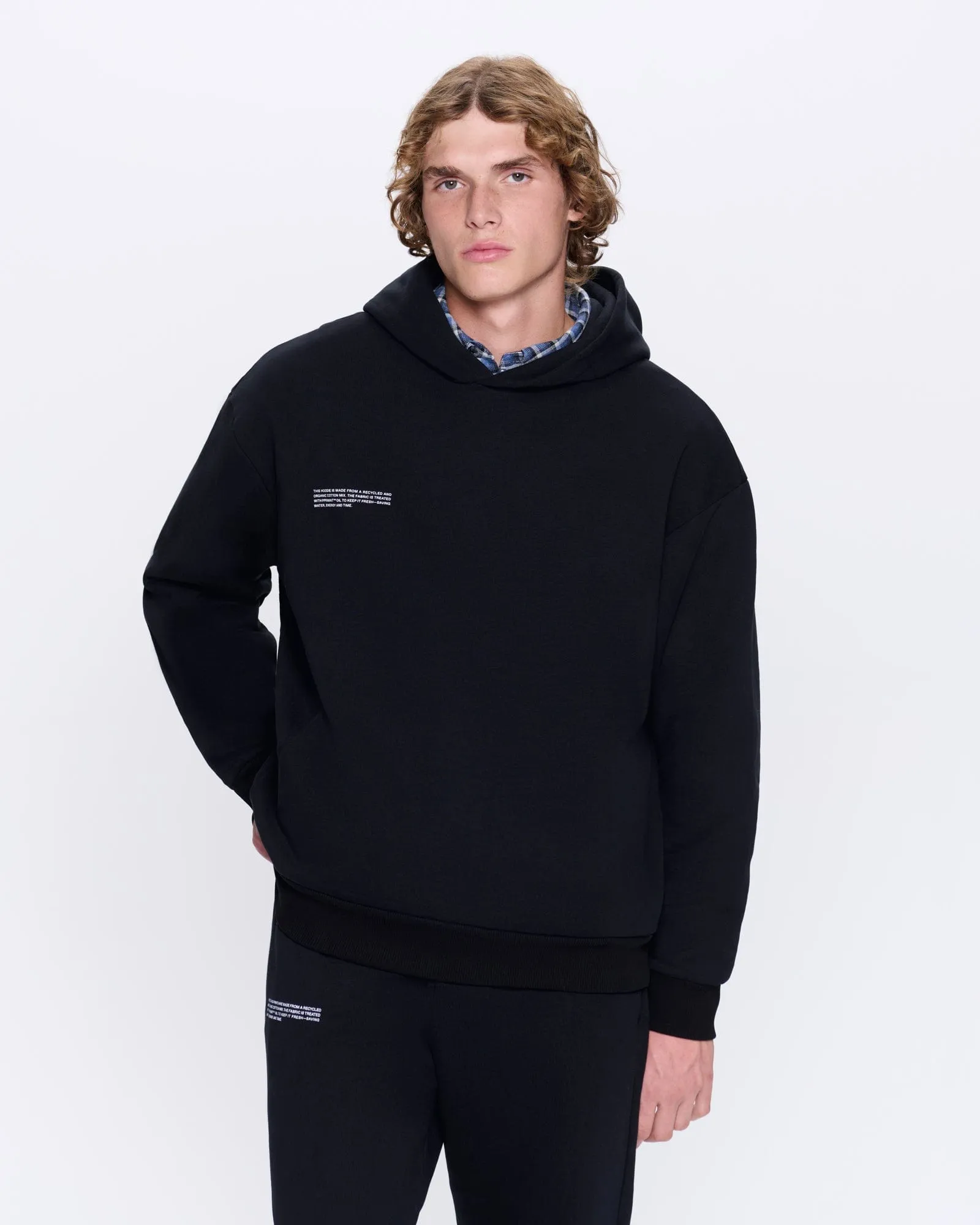 Mens 365 Heavyweight Hoodie—black sold by Pangaia