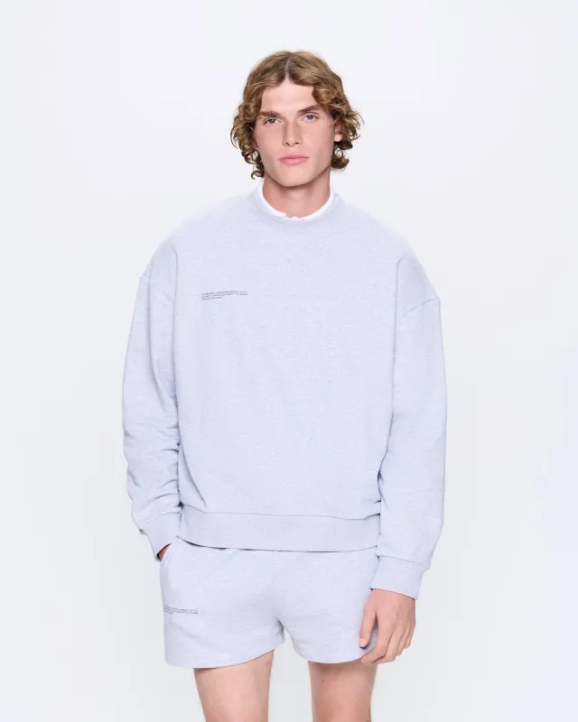 Mens 365 Midweight Sweatshirt—grey marl sold by Pangaia