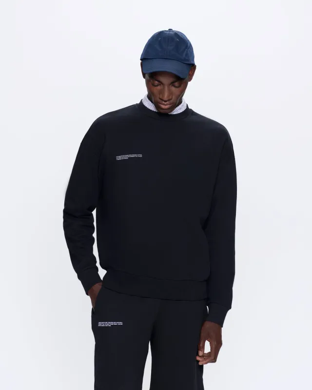 Mens 365 Midweight Sweatshirt—black sold by Pangaia