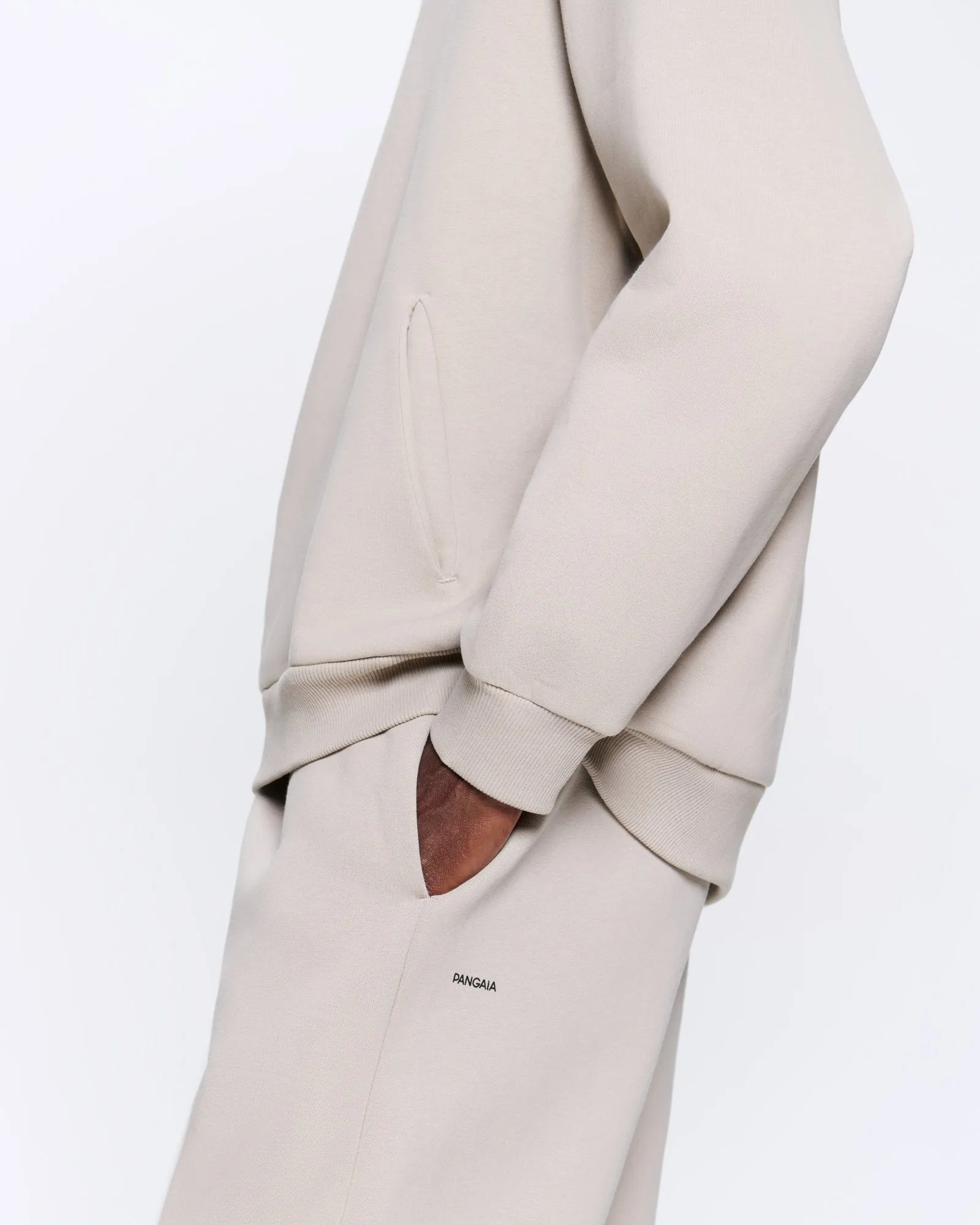 Mens 365 Heavyweight Track Pants—stone sold by Pangaia product image thumbnail 4