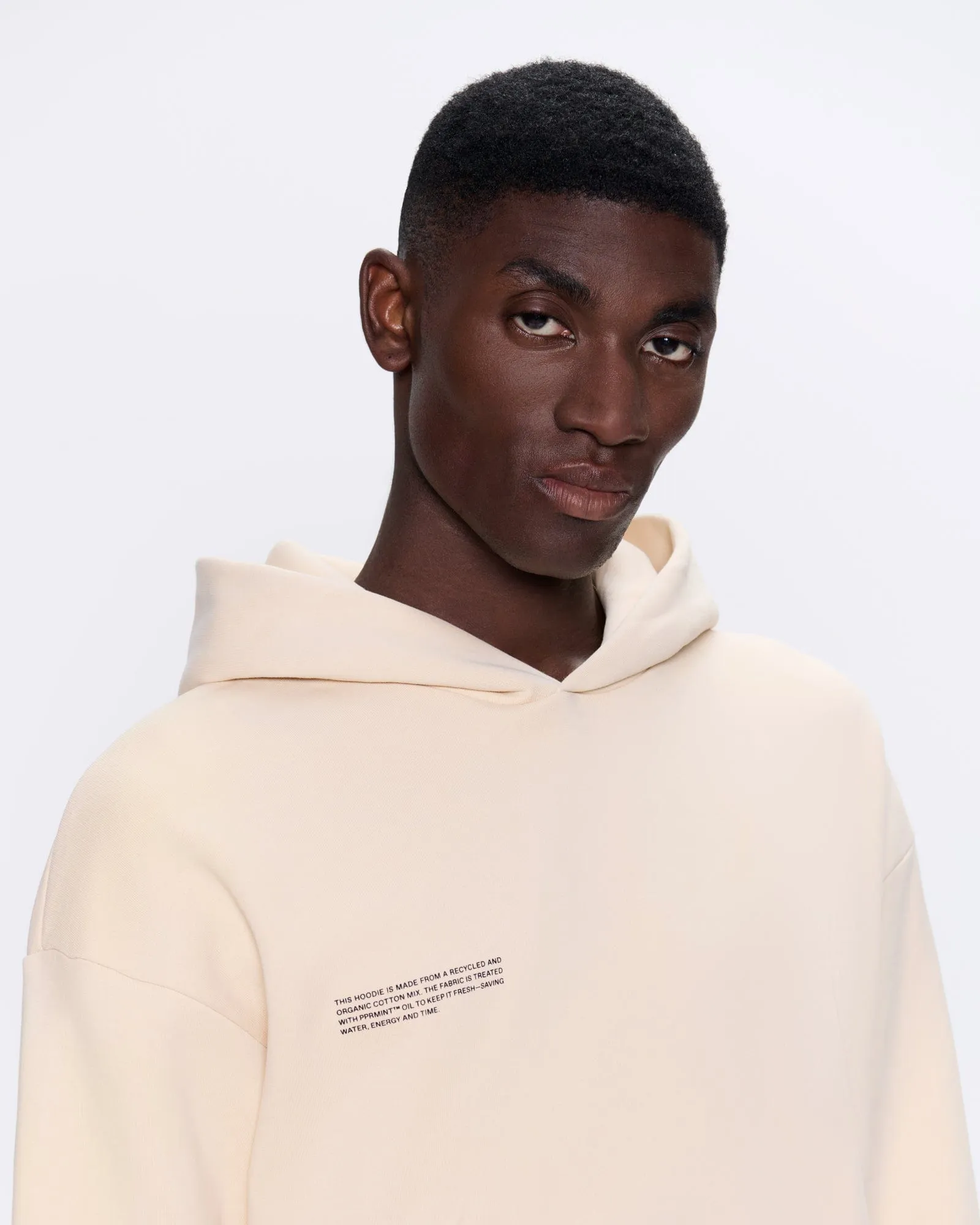 Mens 365 Heavyweight Hoodie—sand sold by Pangaia product image thumbnail 4