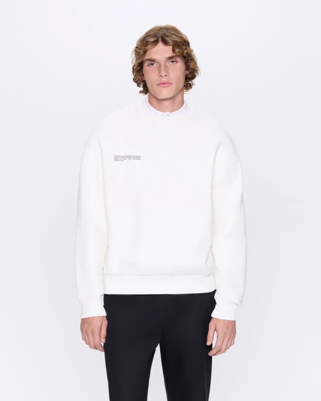 Mens 365 Heavyweight Sweatshirt—off-white sold by Pangaia