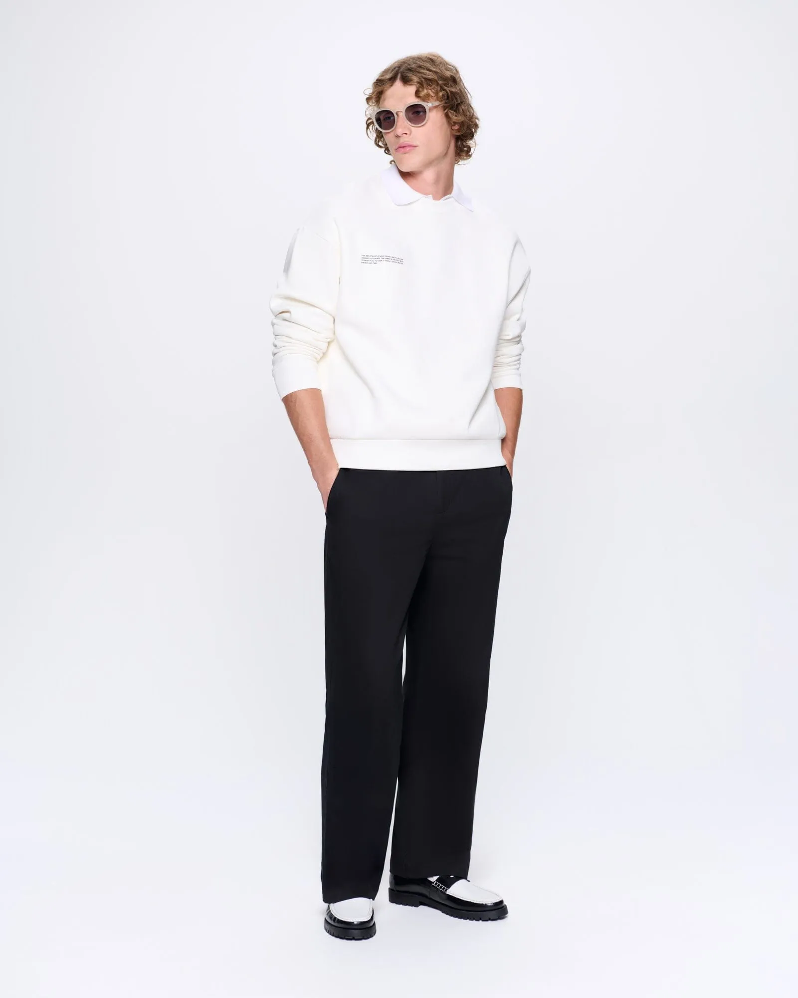Mens 365 Heavyweight Sweatshirt—off-white sold by Pangaia product image thumbnail 3