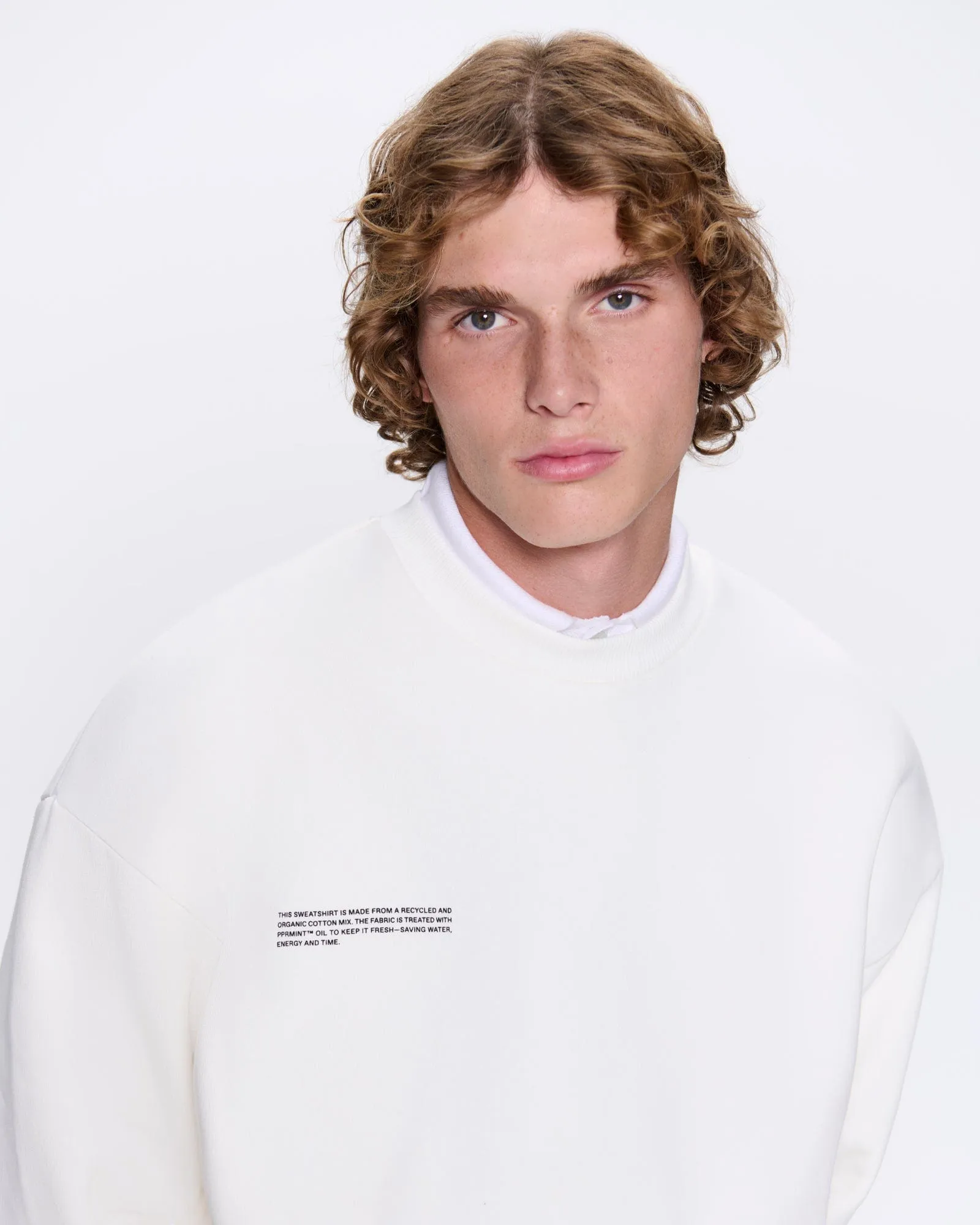 Mens 365 Heavyweight Sweatshirt—off-white sold by Pangaia product image thumbnail 5