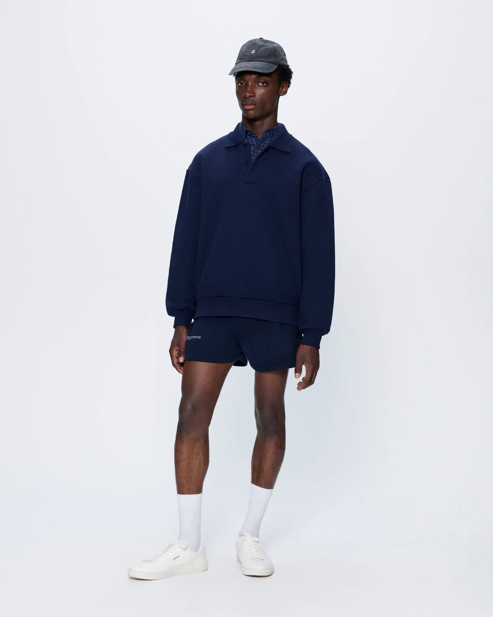 Mens 365 Midweight Shorts—navy sold by Pangaia