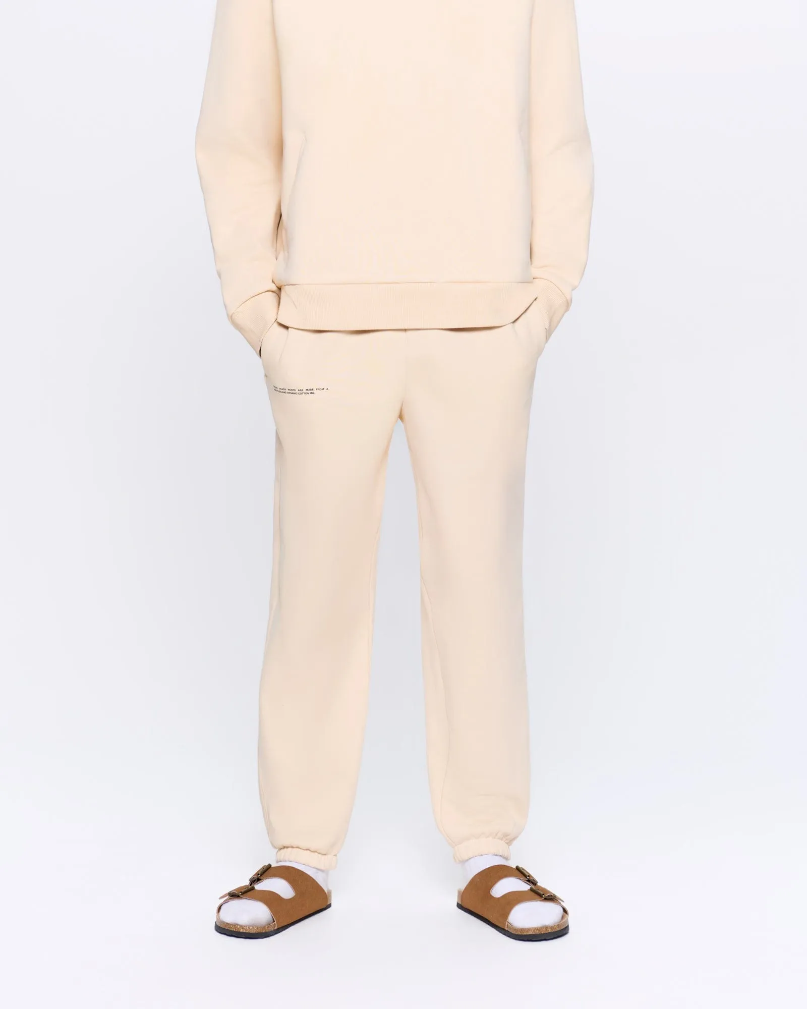 Mens 365 Heavyweight Track Pants—sand sold by Pangaia product image thumbnail 3