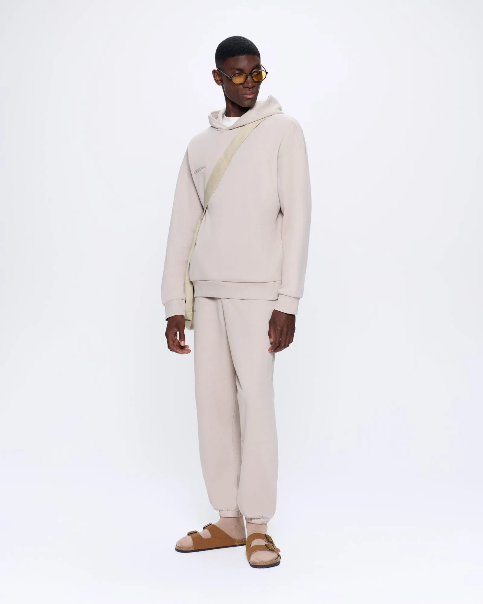 Mens 365 Midweight Hoodie—stone sold by Pangaia product image thumbnail 3