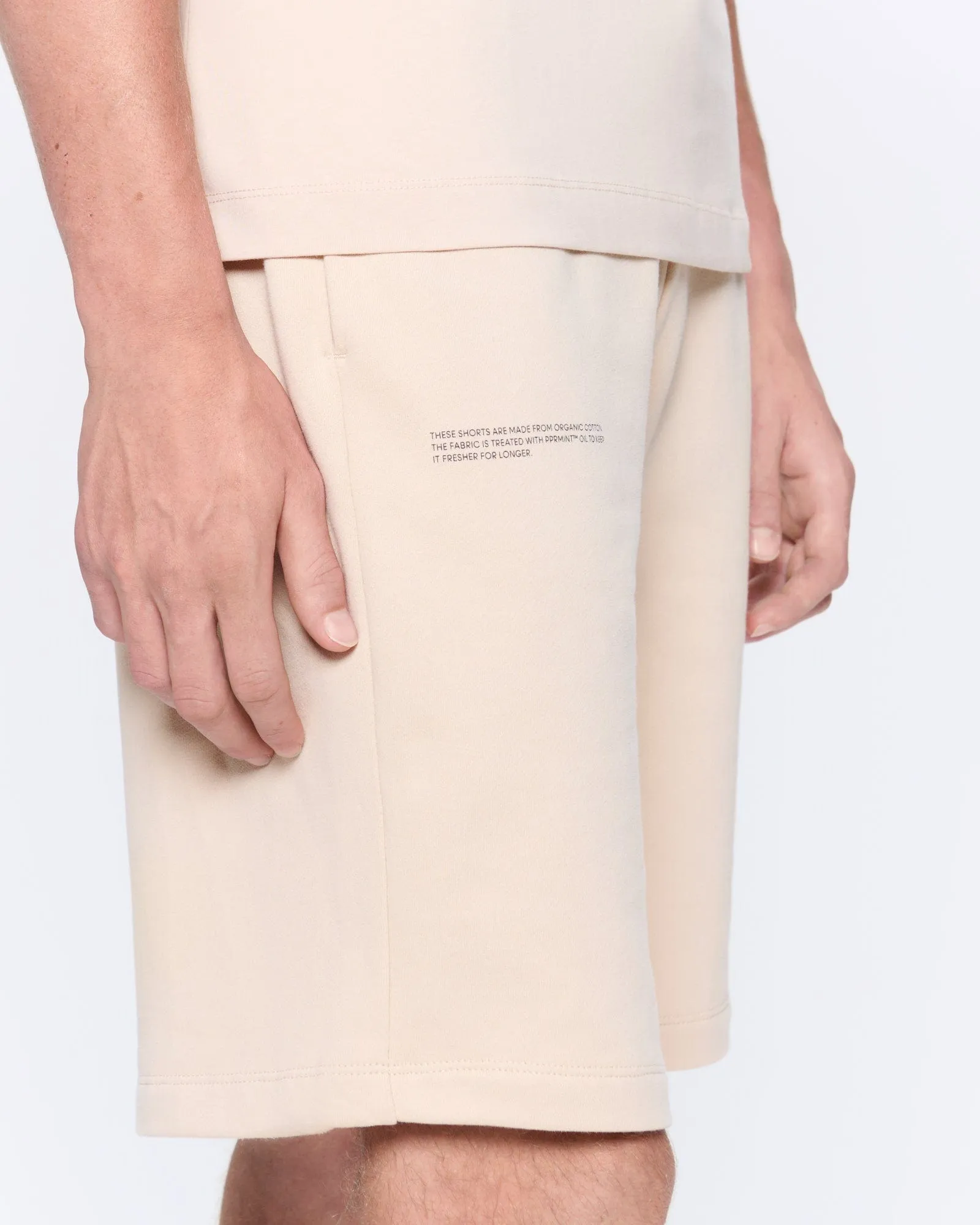 Mens 365 Midweight Long Shorts—sand sold by Pangaia product image thumbnail 3
