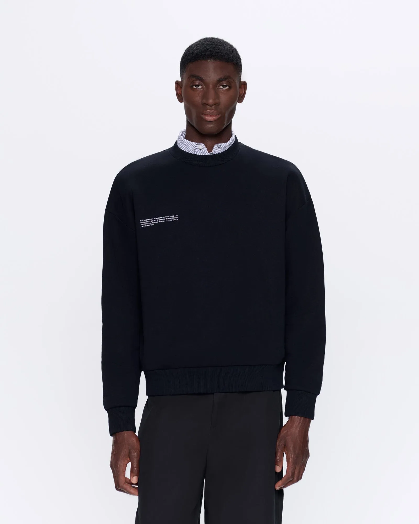 Mens 365 Heavyweight Sweatshirt—black sold by Pangaia