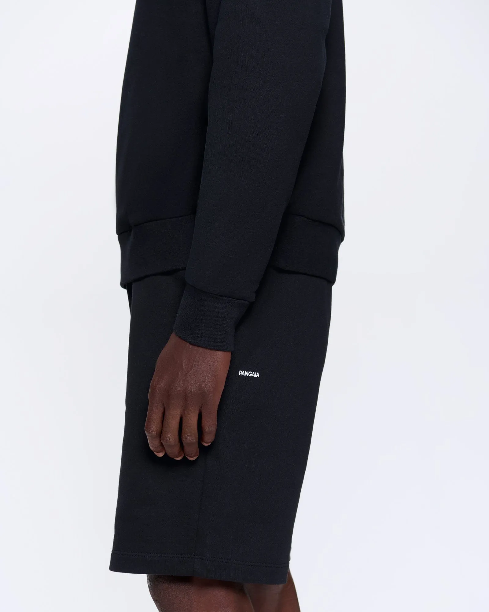 Mens 365 Midweight Long Shorts—black sold by Pangaia product image thumbnail 3