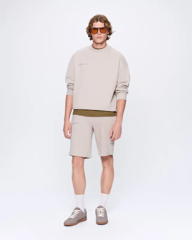 Mens 365 Midweight Long Shorts—stone sold by Pangaia