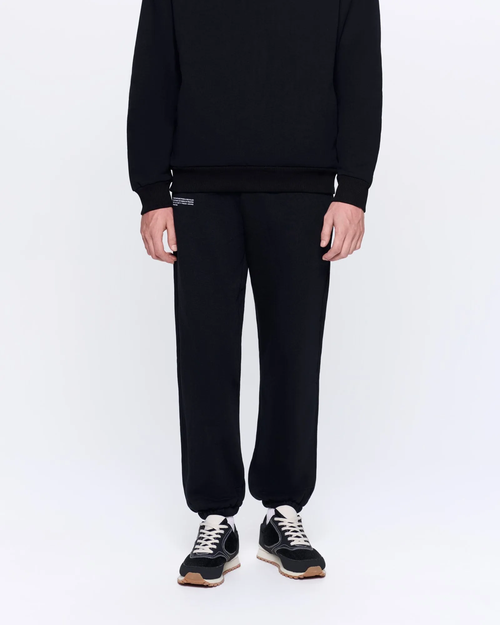 Mens 365 Heavyweight Track Pants—black sold by Pangaia product image thumbnail 4